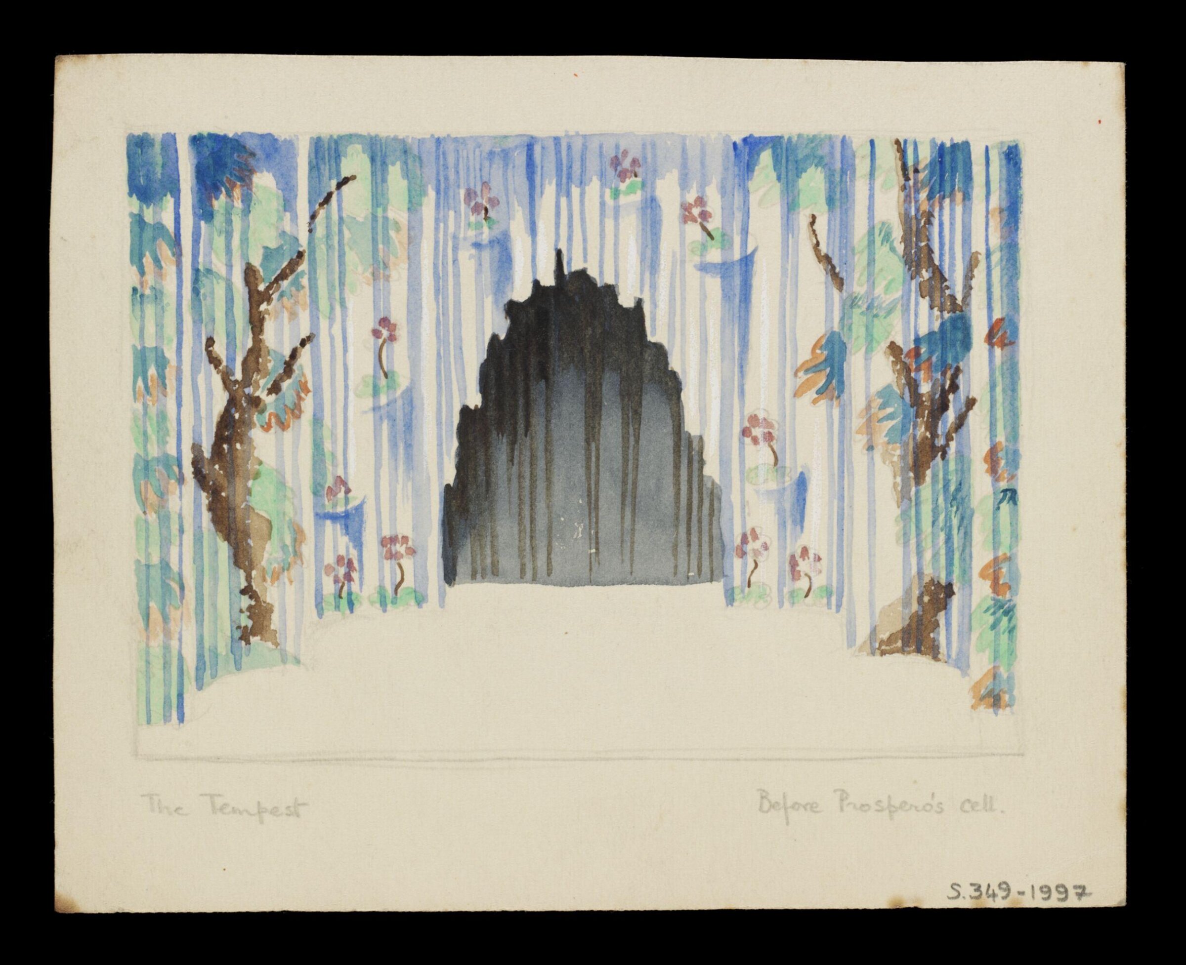 The Tempest Before Prospero's cell, Robert Eddison