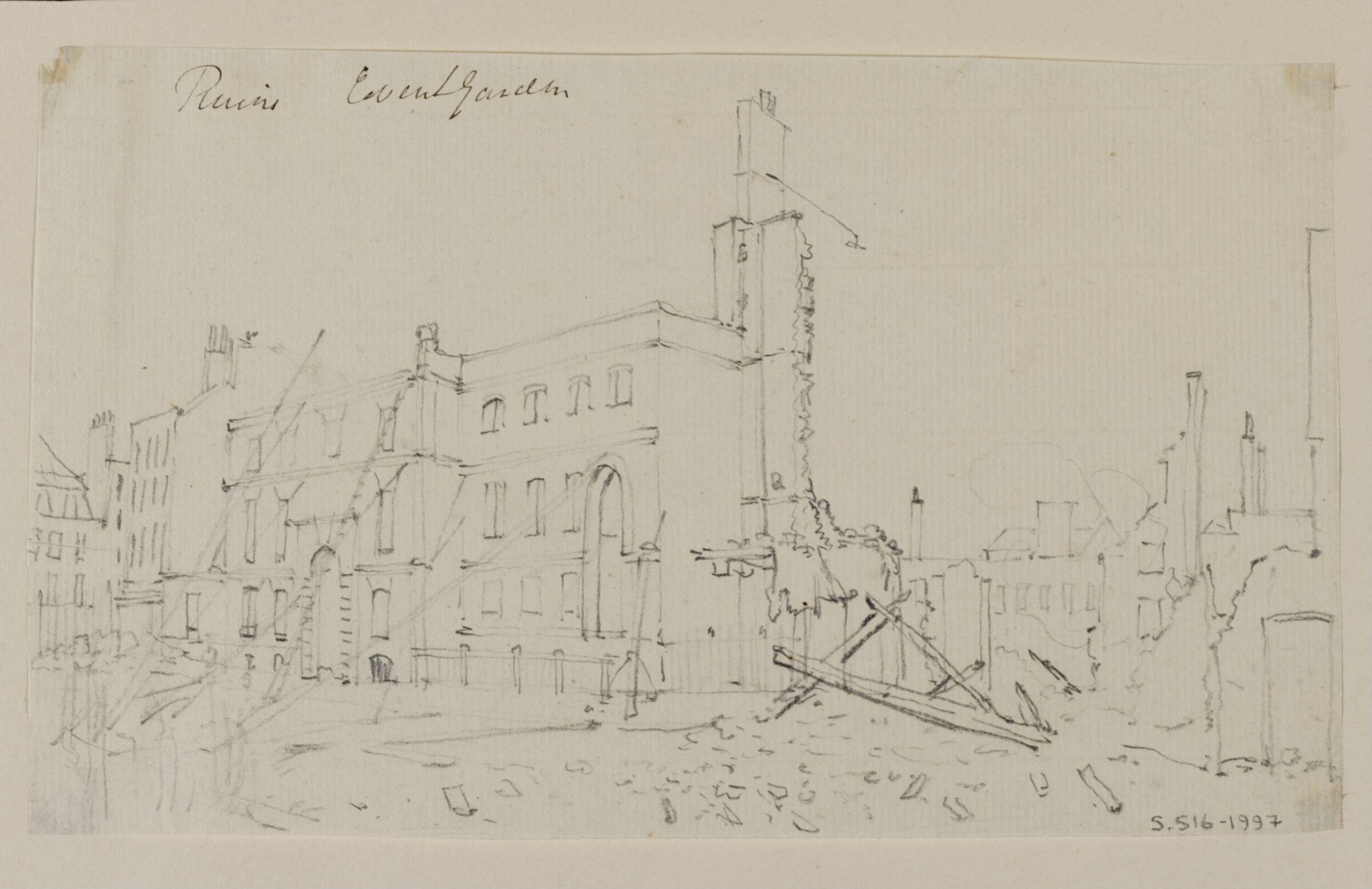 Ruins Covent Garden, William Capon