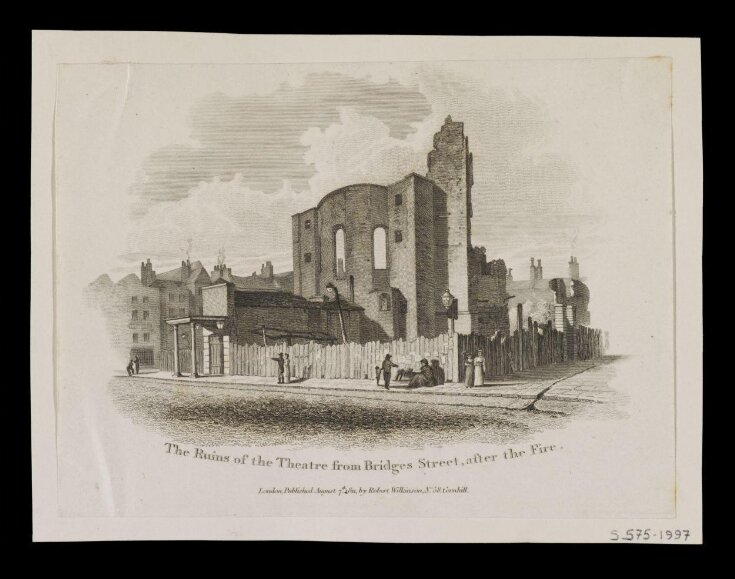The Ruins of the Theatre from Bridges Street, after the Fire top image