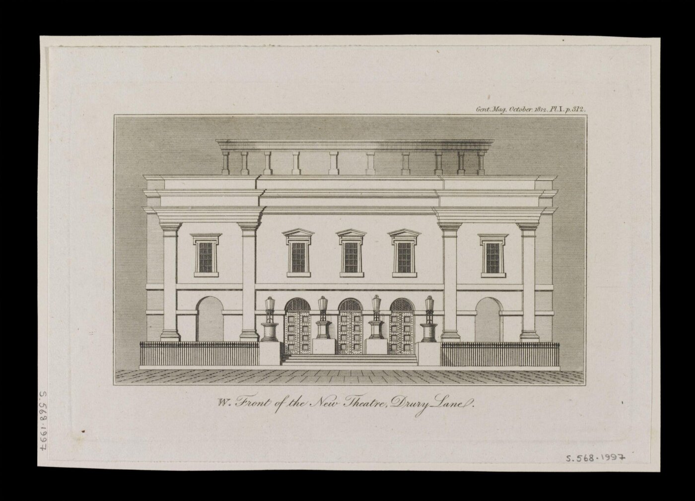 Unknown, West Front of the New Theatre Drury Lane