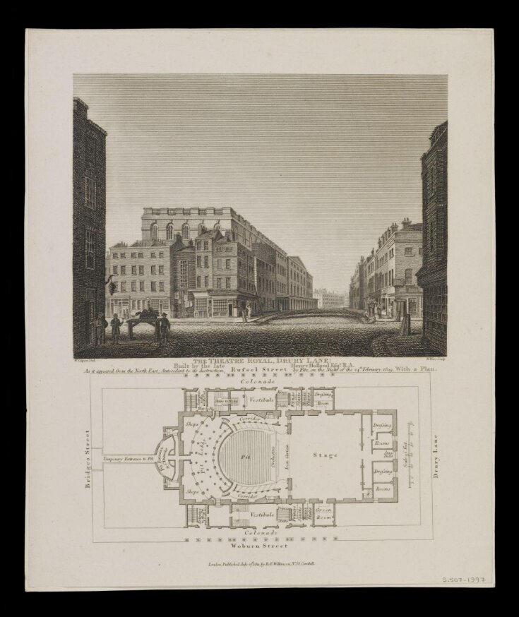 The Theatre Royal, Drury Lane | Wilkinson, Robert | V&A Explore The ...