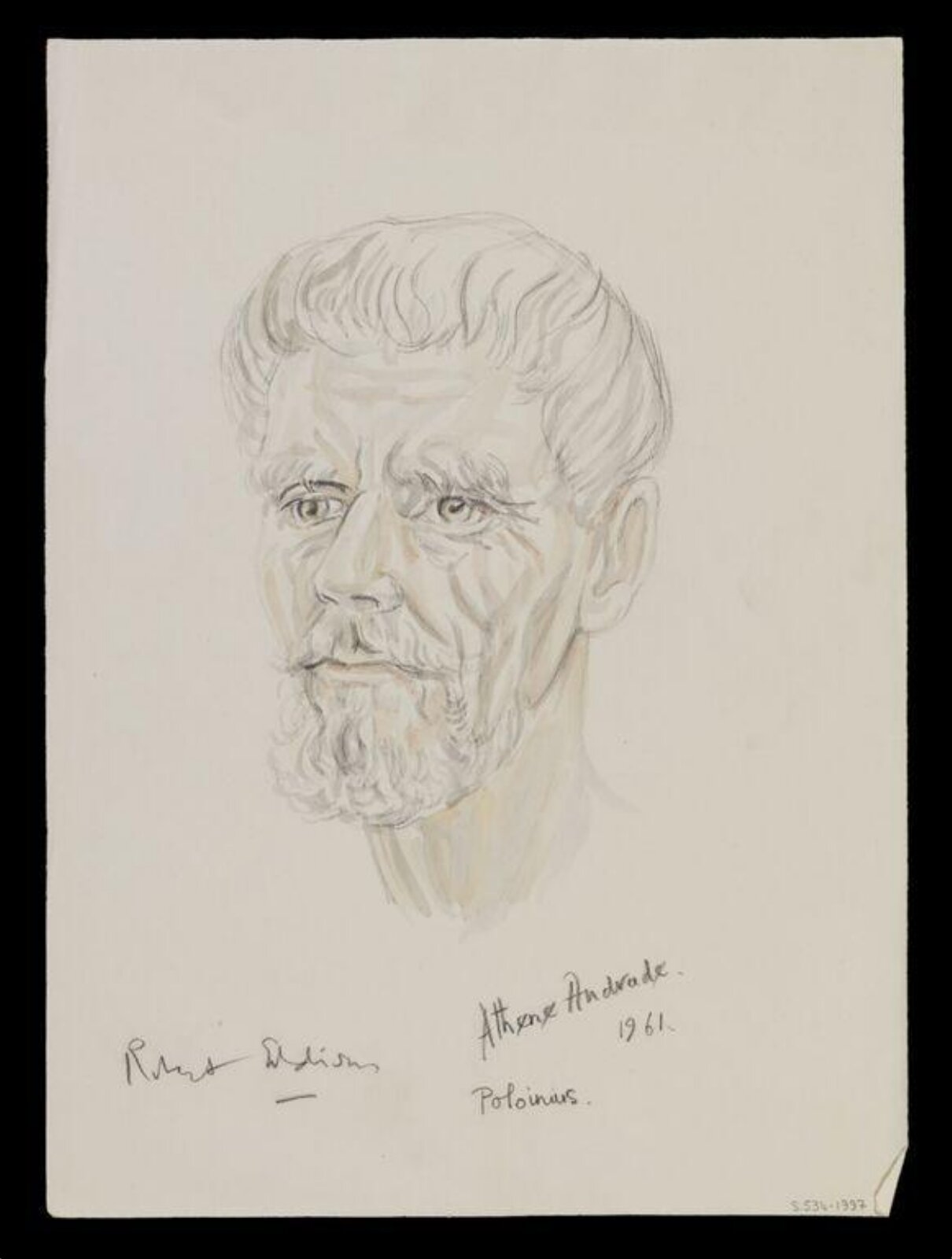 Drawing, Athene Andrade, 1961