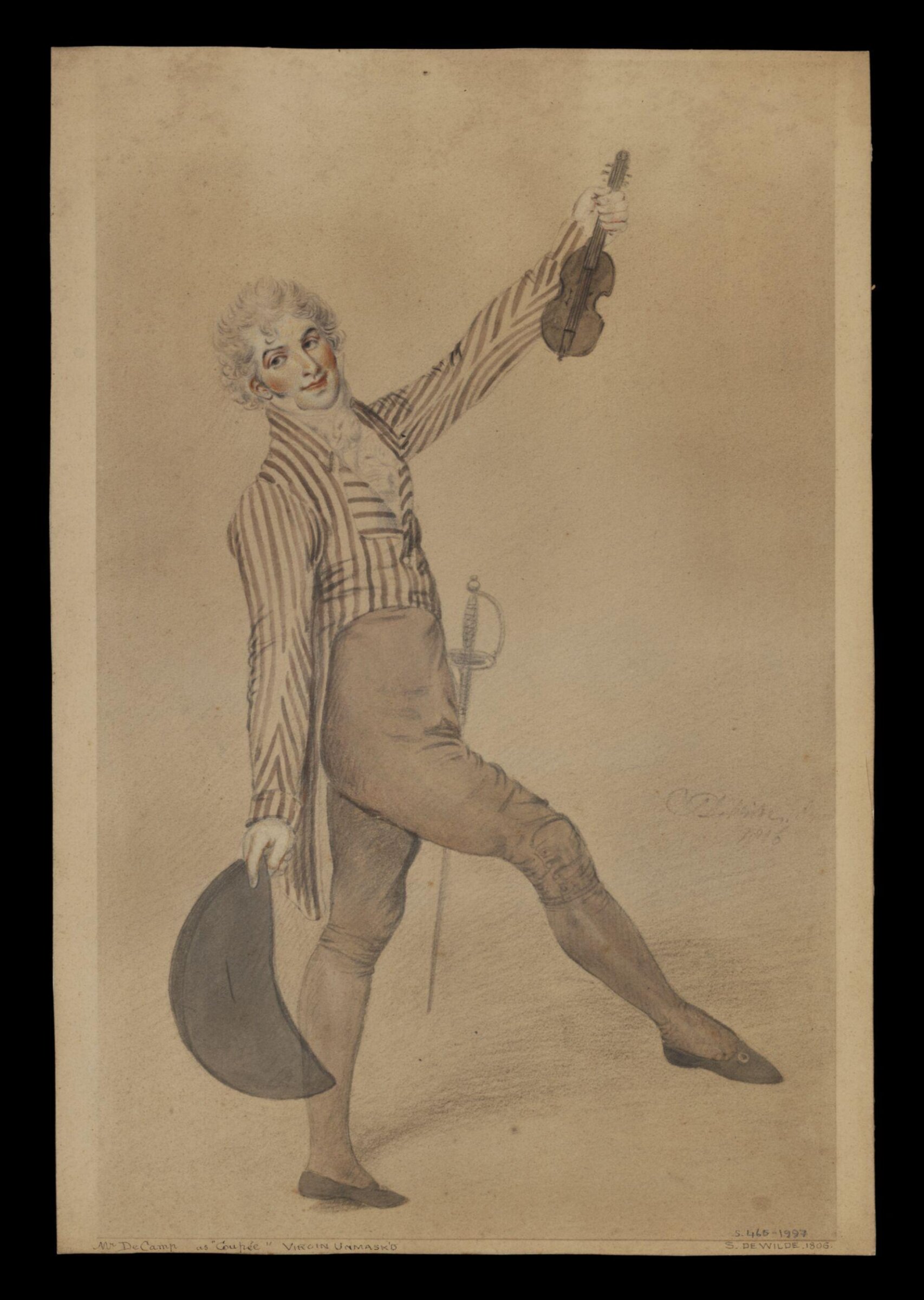Mr. De Camp as "Coupee" Virgin Unmask'd, Samuel De Wilde, 1806