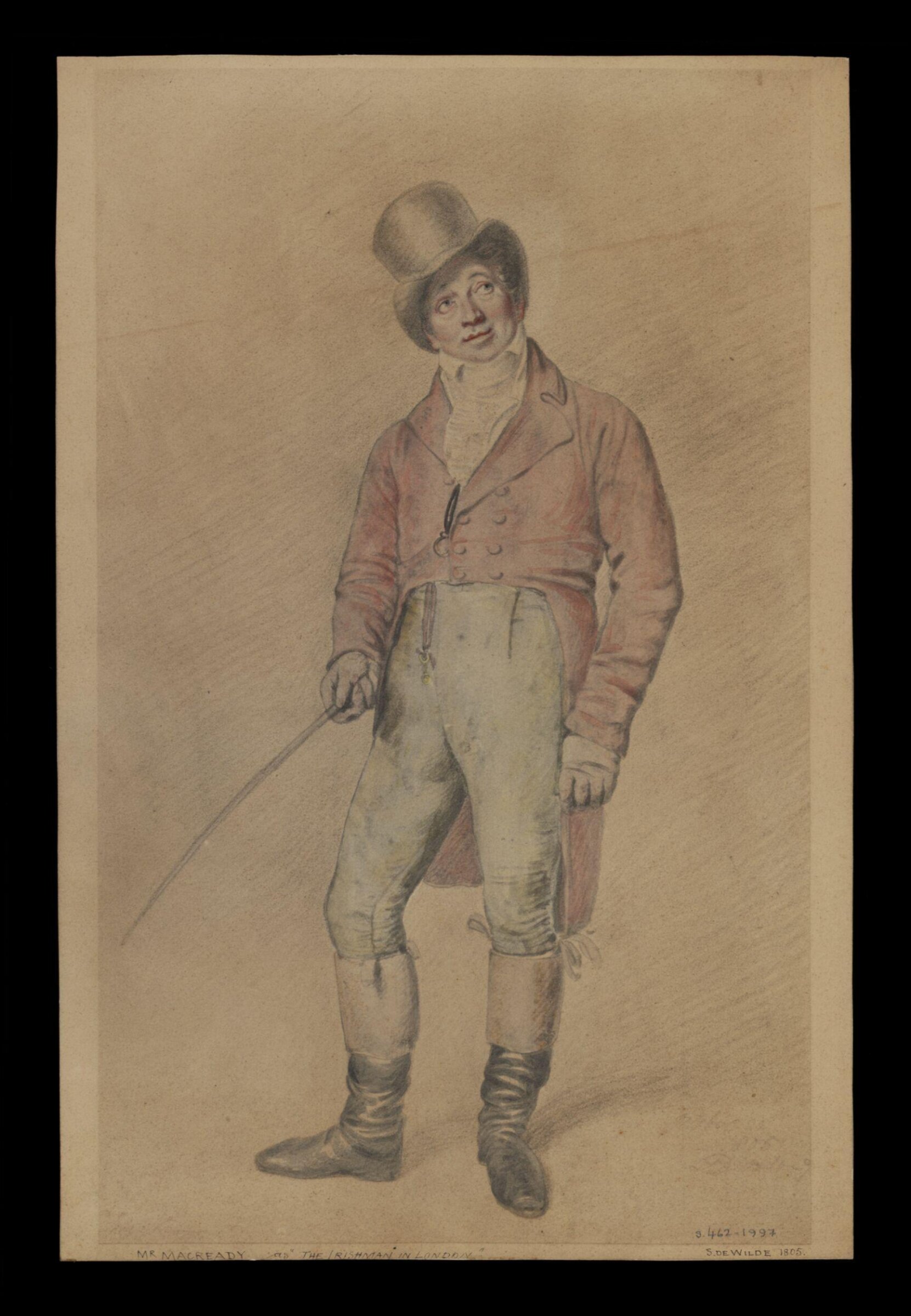 Mr. Macready as "The Irishman" in London, Samuel De Wilde, 1805