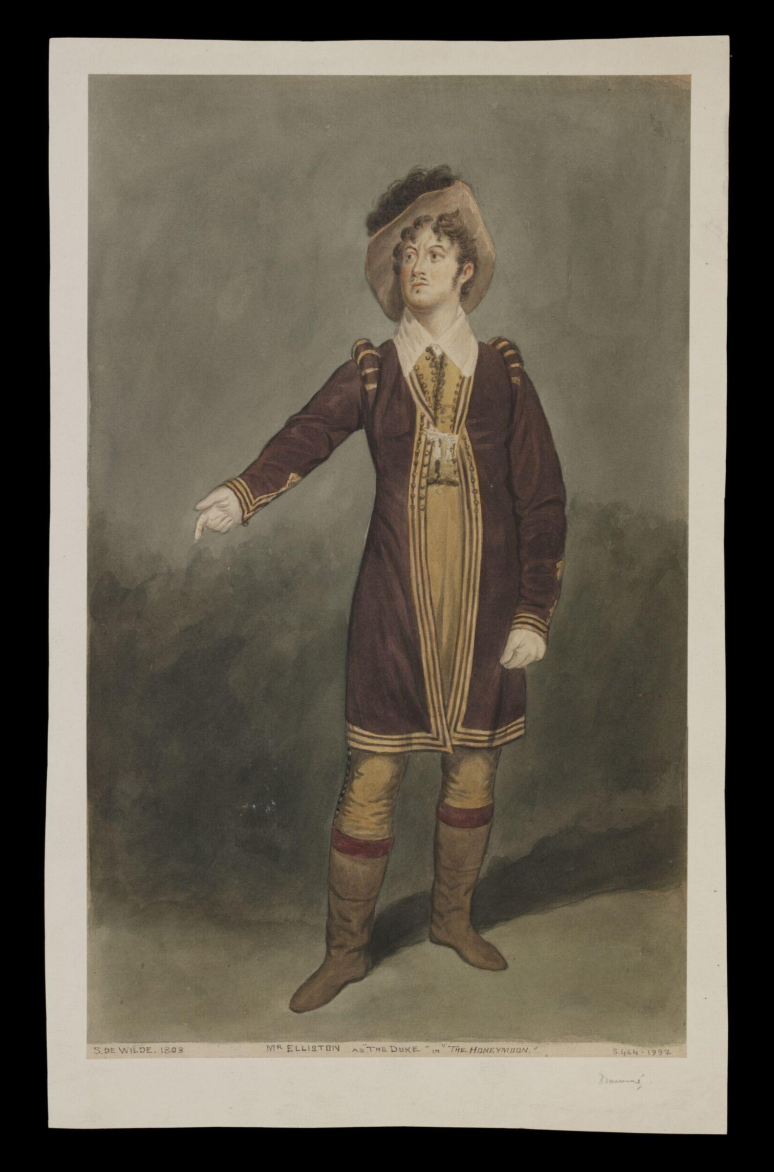 Mr. Elliston as "The Duke" in "The Honeymoon", Samuel De Wilde, 1808