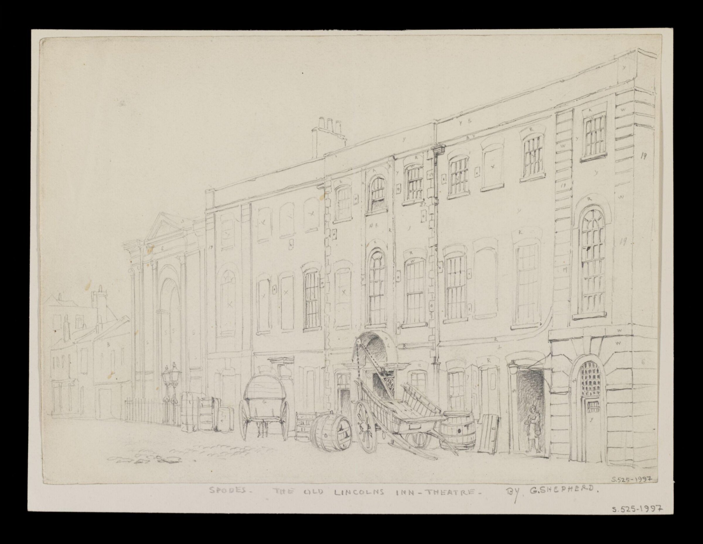 Spodes. The Old Lincoln's Inn Theatre., George Shepherd