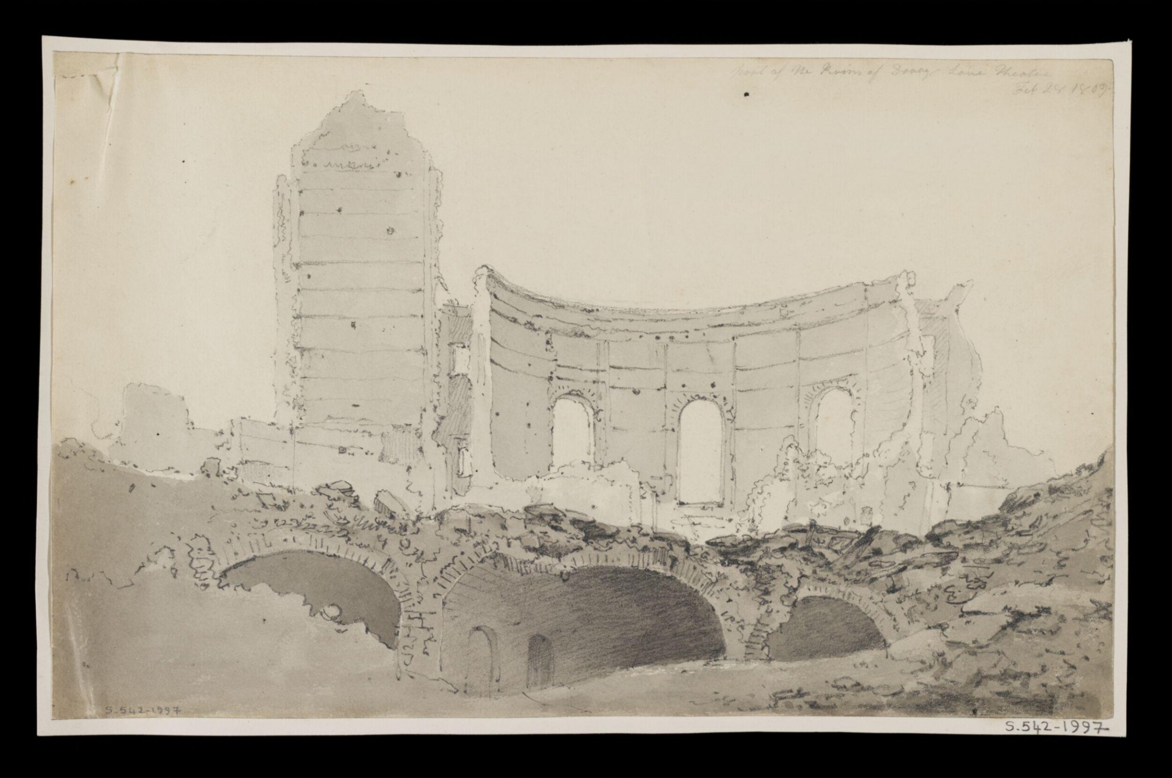 Part of the Ruins of Drury Lane Theatre Feb.24 1809, William Capon, ca. 1809