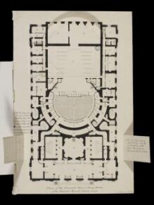 Plan of the Ground Floor and Dress Boxes of the Theatre Royal, Drury Lane thumbnail 1