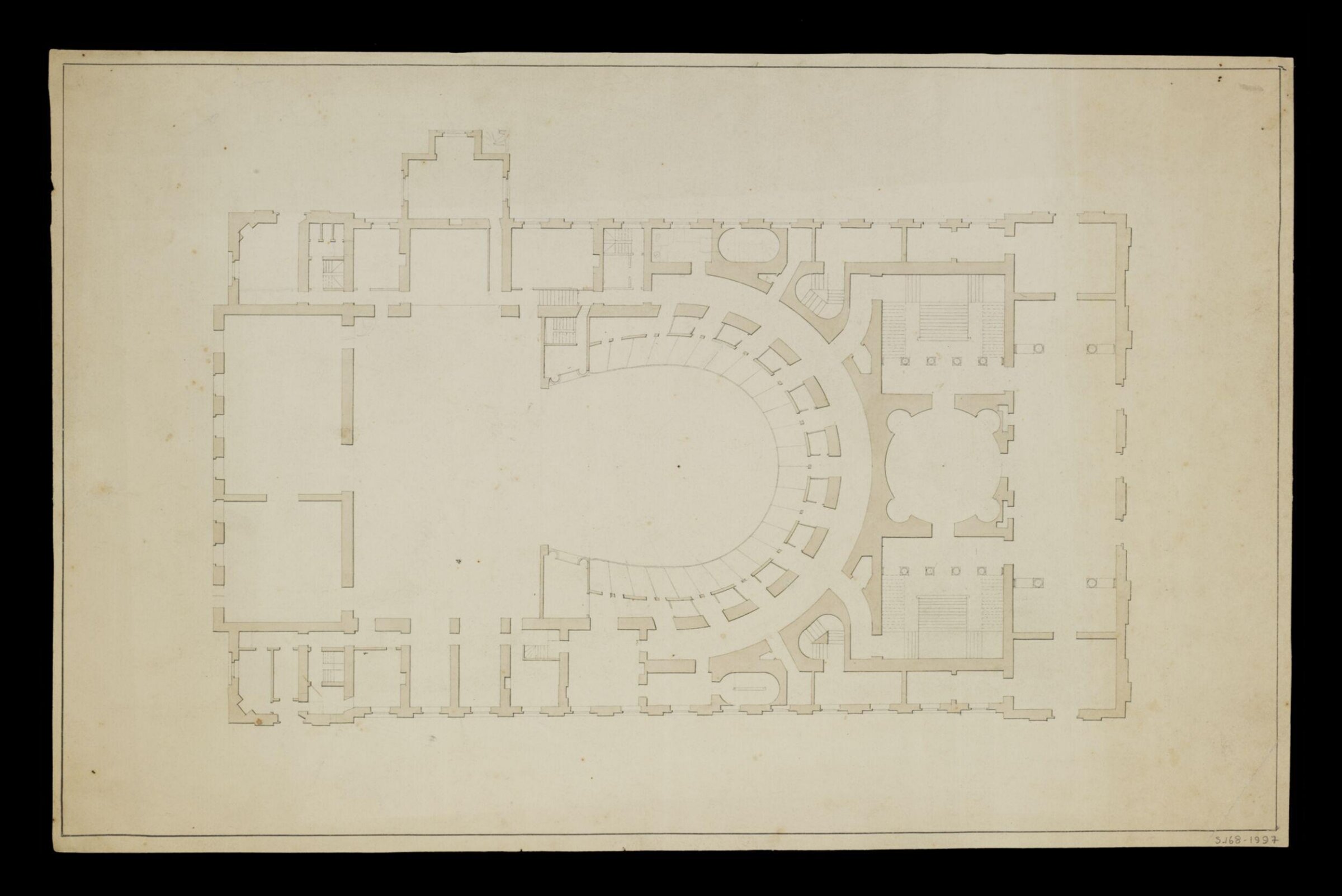 Drawing, Benjamin Dean Wyatt, 1813