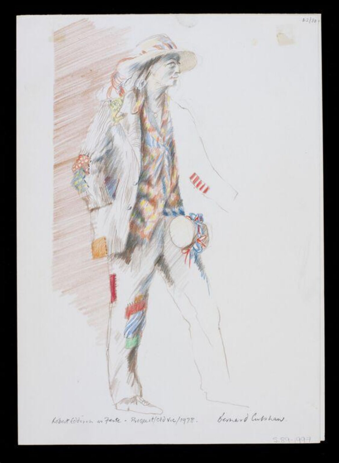 Robert Eddison as Feste - Prospect/Old Vic/1978, Bernard Culshaw, 1978