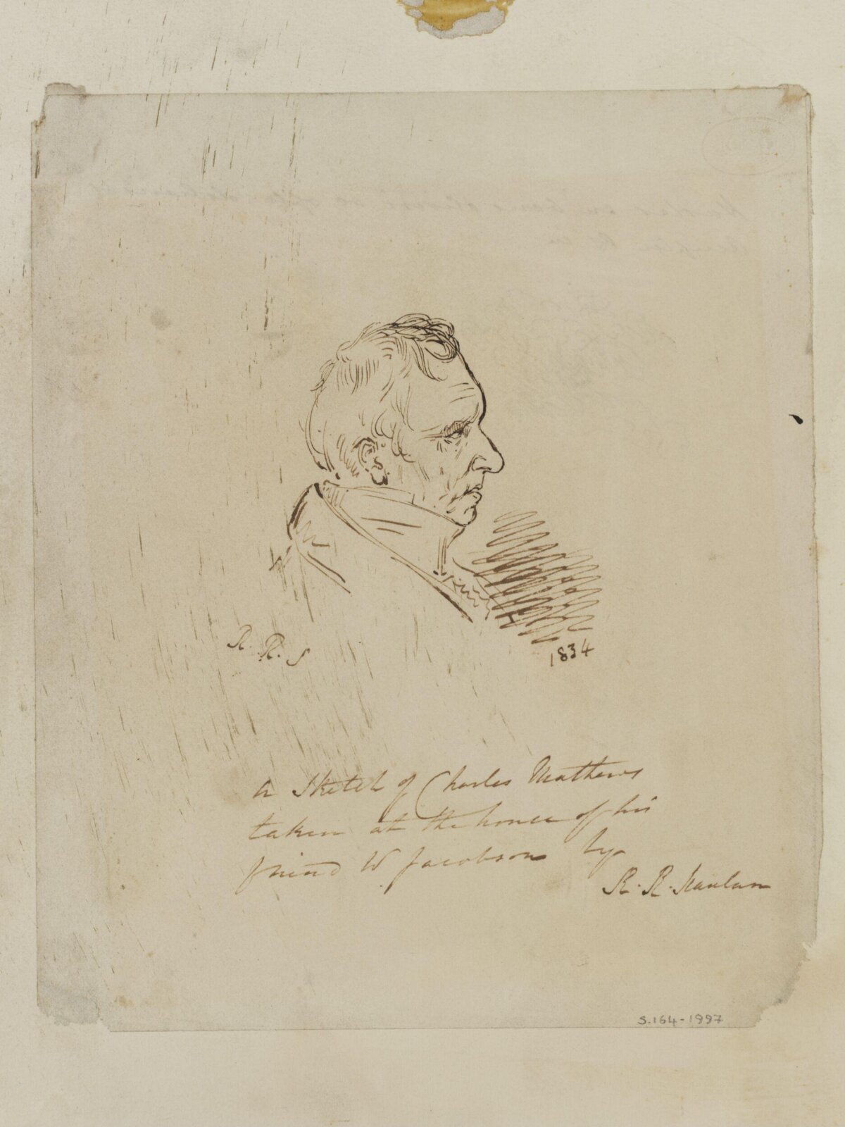 Drawing, R Scanlan, 1834