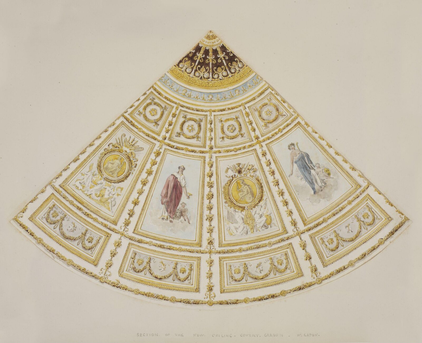 Drawing, William Capon, ca. 1822