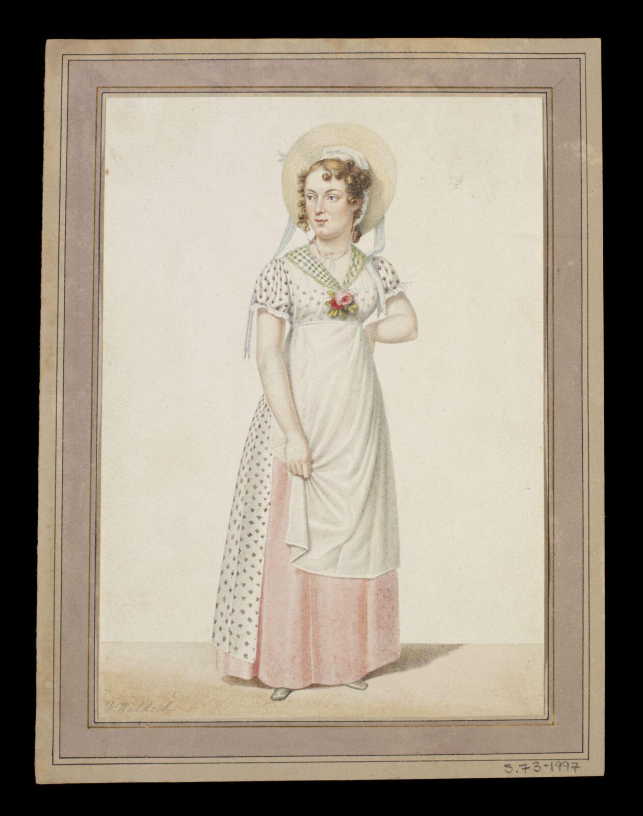 Drawing, F Waldeck, 1821