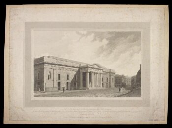 View of the East Front of the New Theatre Royal, Covent Garden