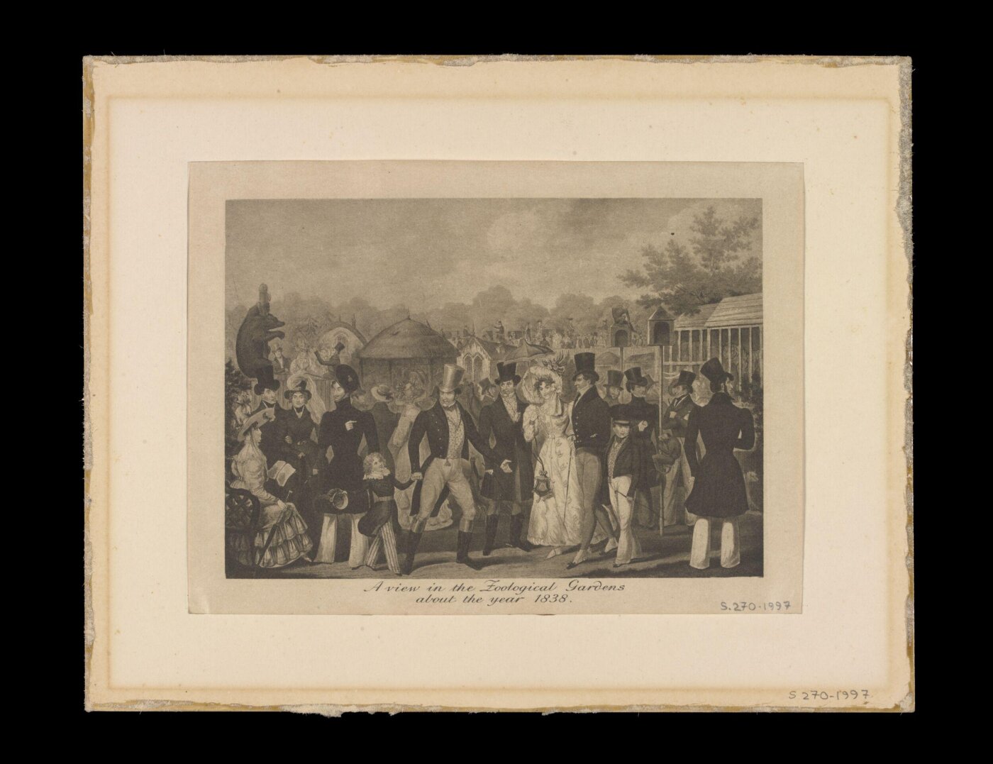 Unknown, A View in the Zoological Gardens about the year 1838