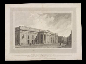 View of the East Front of the New Theatre Royal, Covent Garden