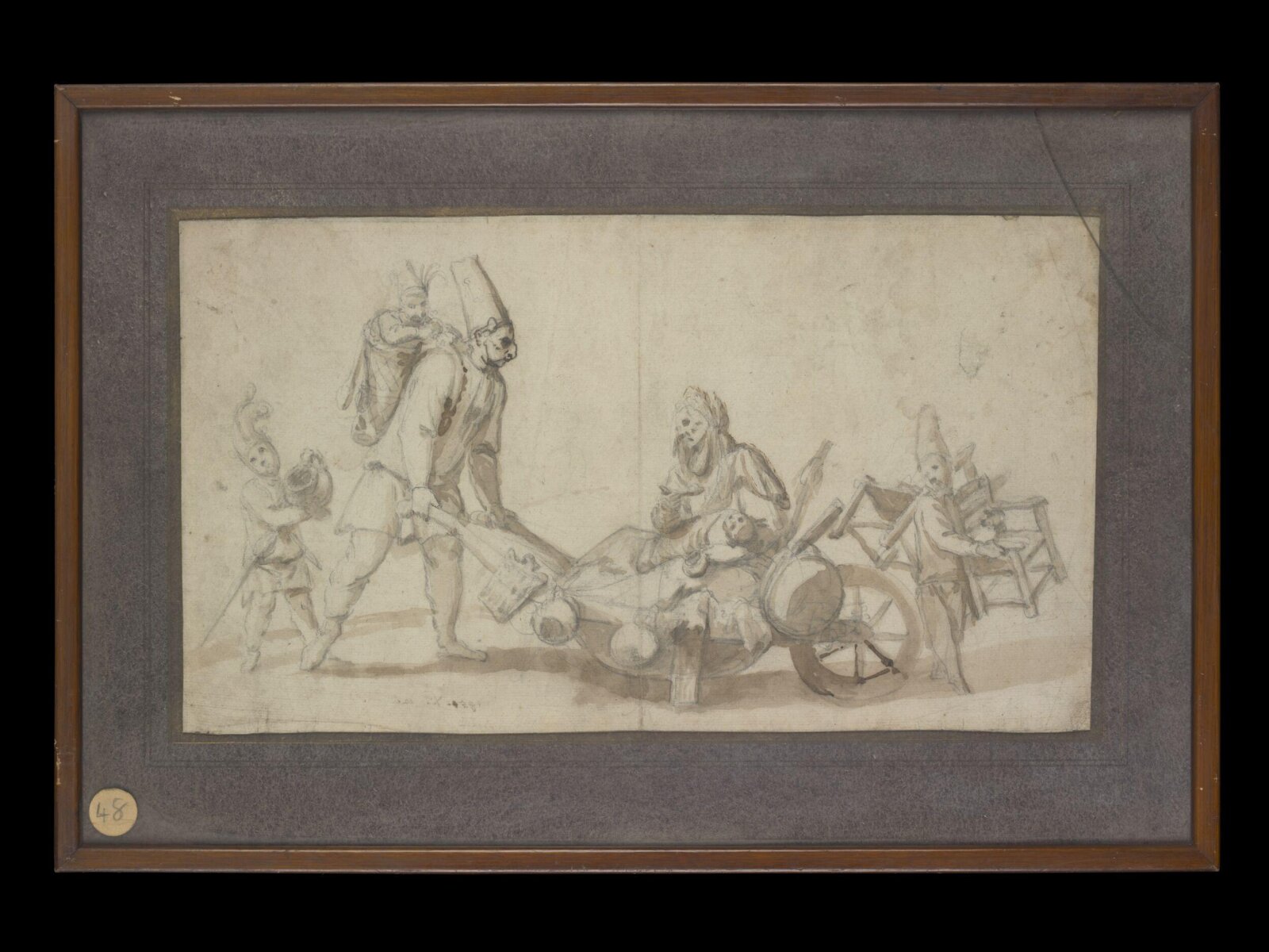 Commedia dell'Arte performers, 18th century