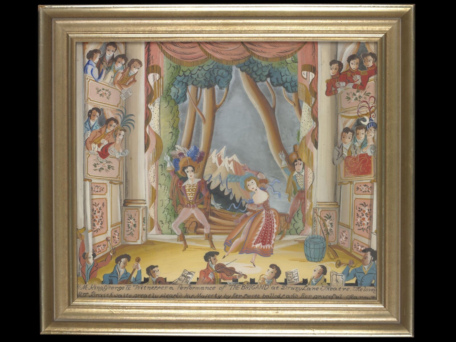 Oil painting, mid 20th century