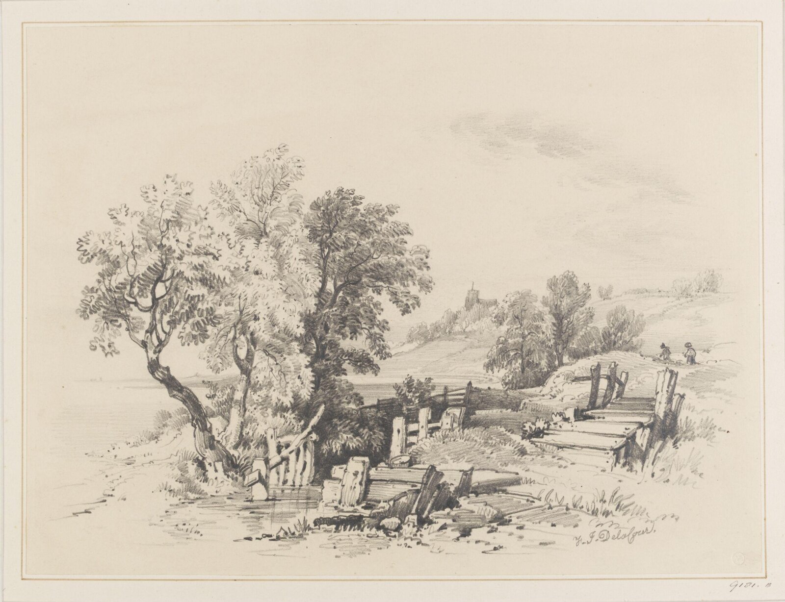 Drawing, F.J. De La Cour, ca. 1830