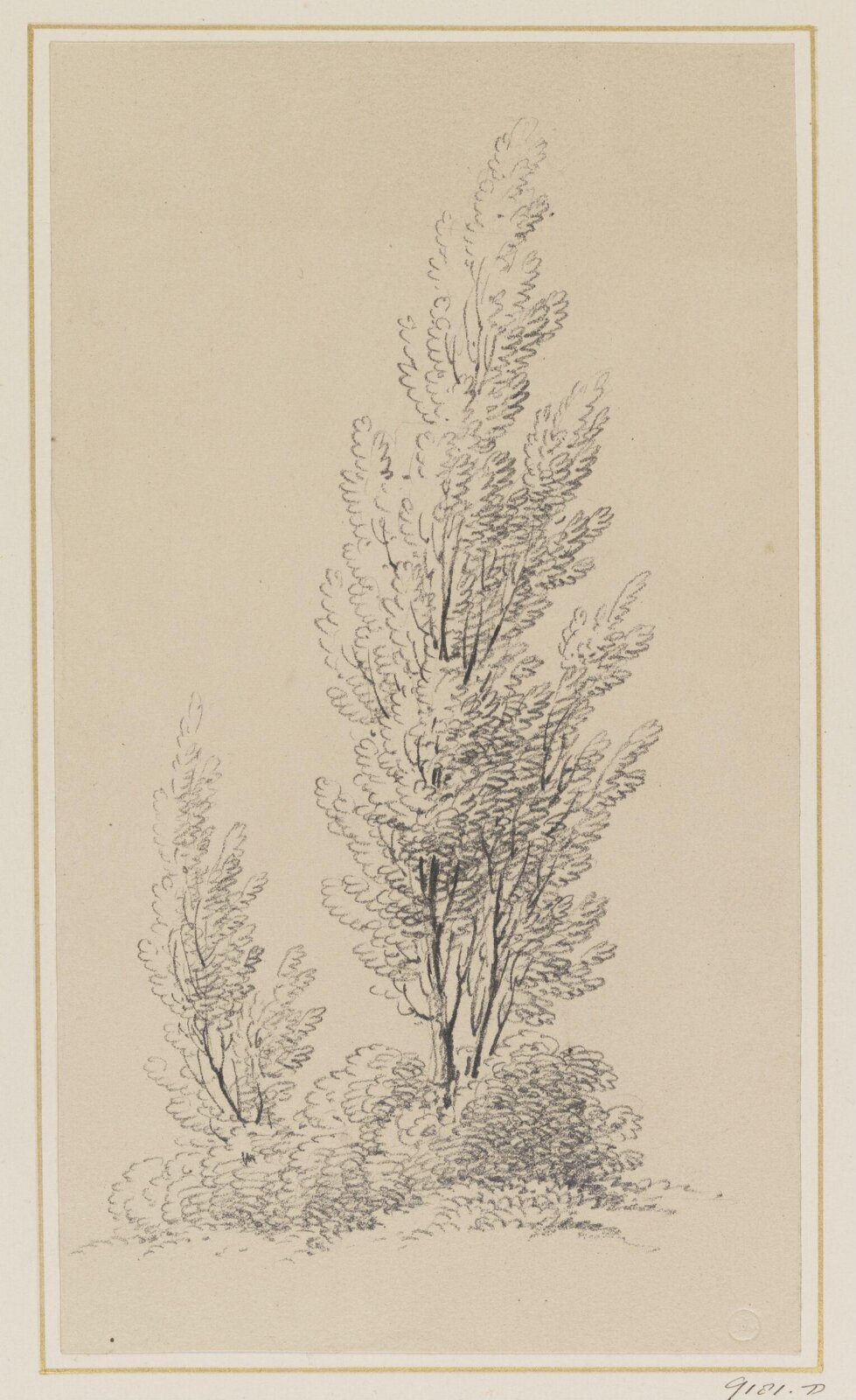 Drawing, F.J. De La Cour, ca. 1830