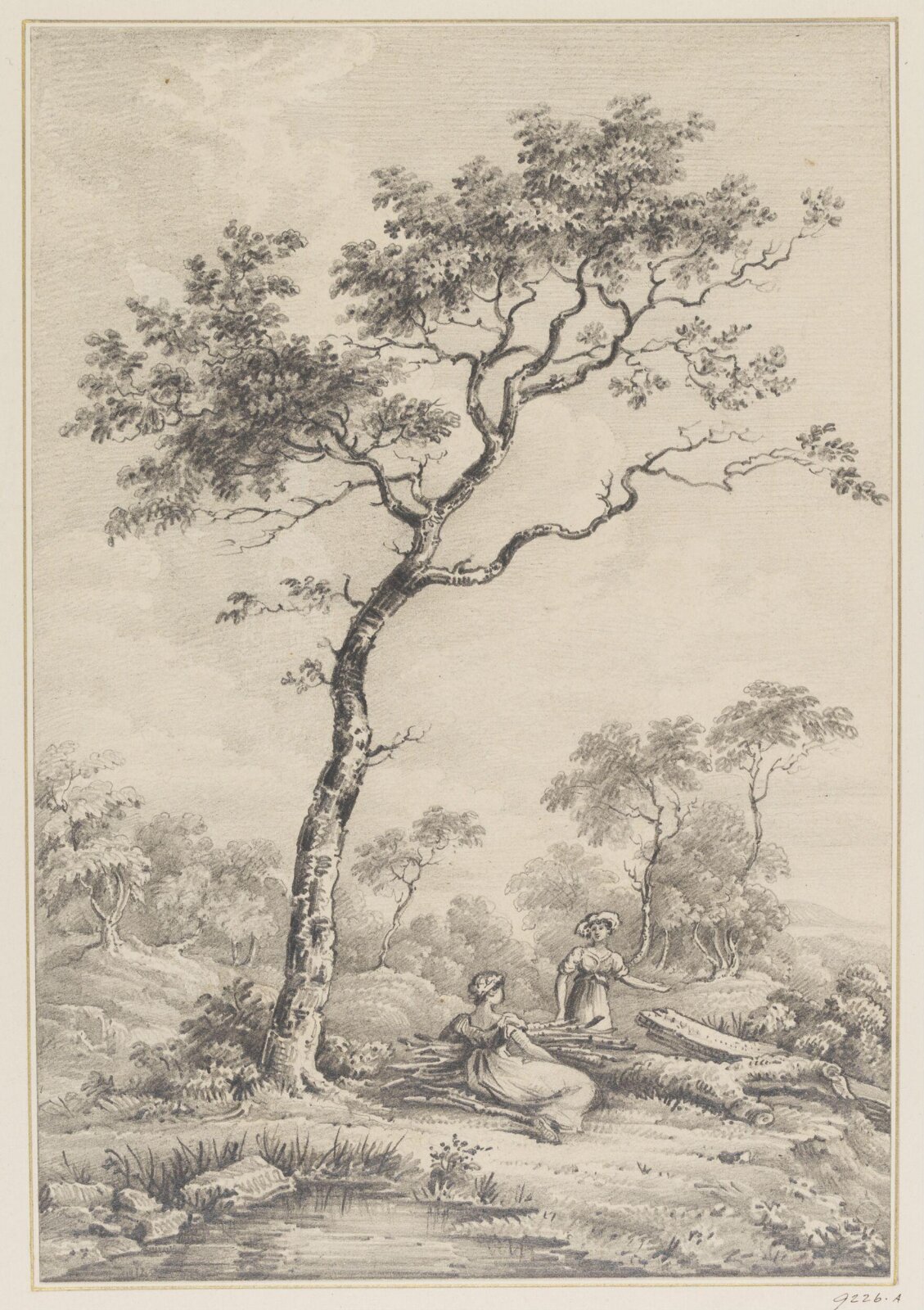Drawing, F.J. De La Cour, ca. 1830