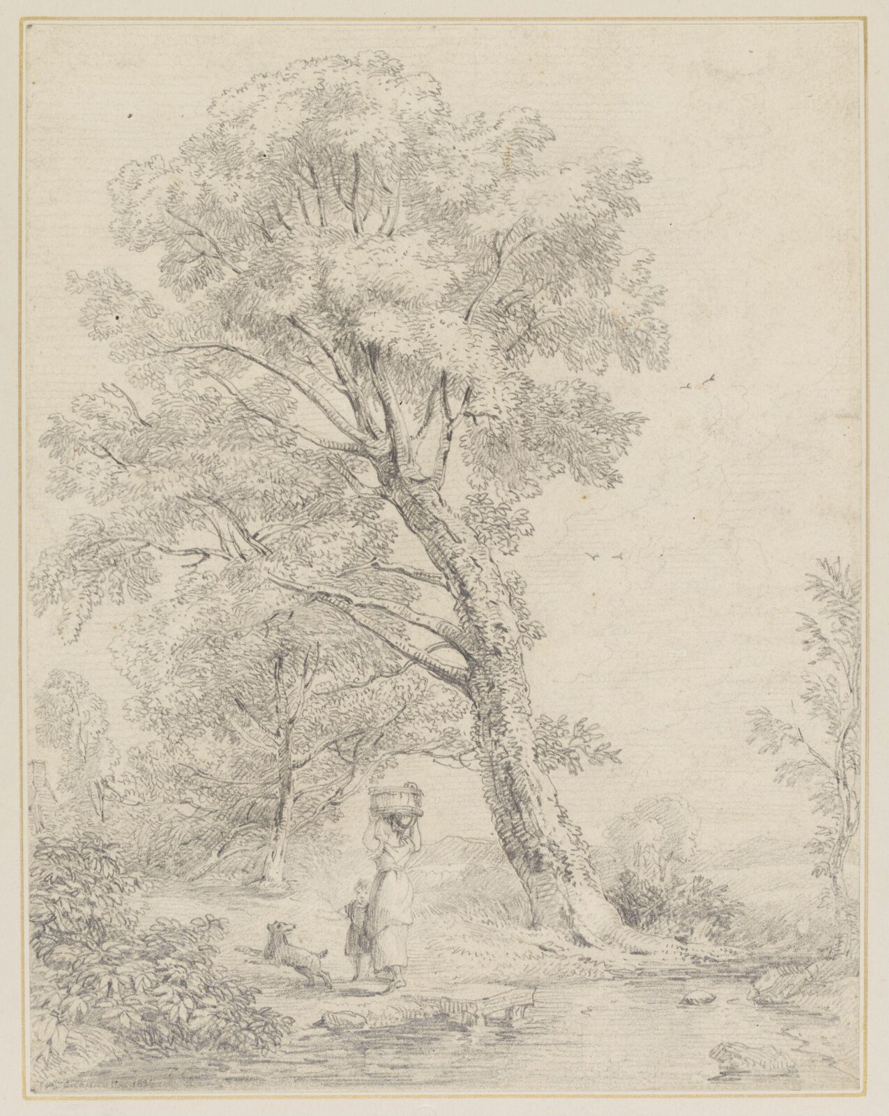 Drawing, William Alfred Delamotte, ca. early 19th century