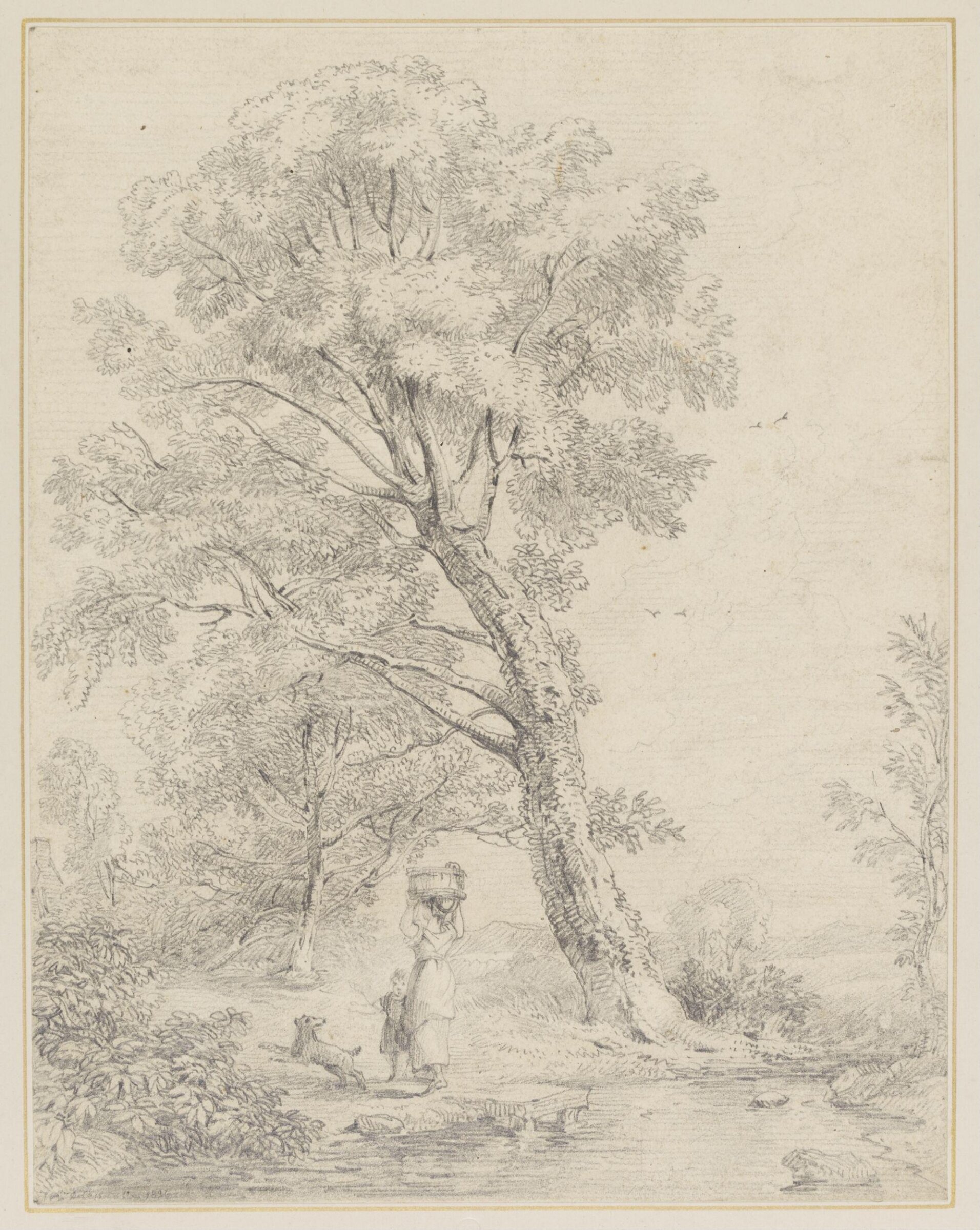 Drawing, William Alfred Delamotte, ca. early 19th century