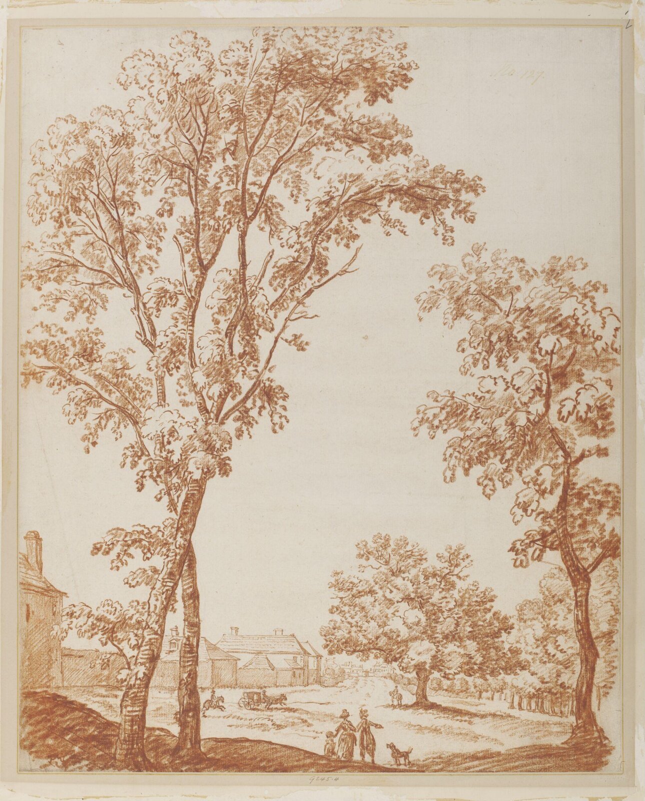 Drawing, François Vivarès, 18th century