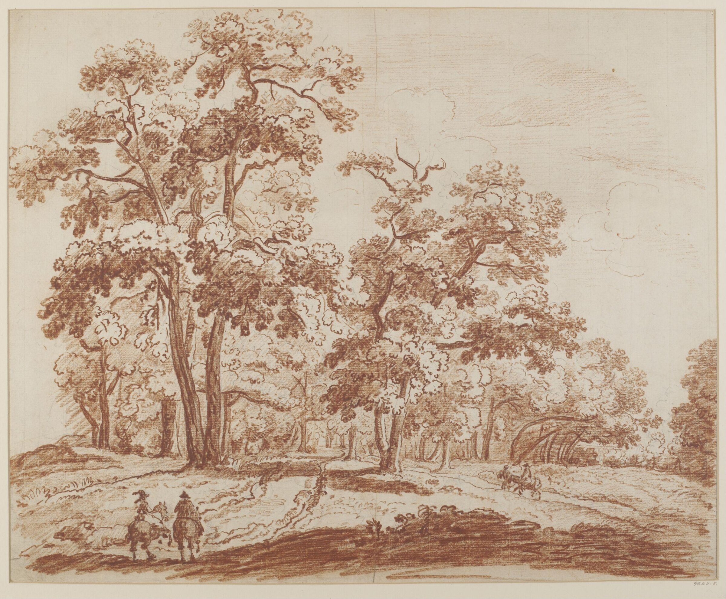 Drawing, François Vivarès, 18th century