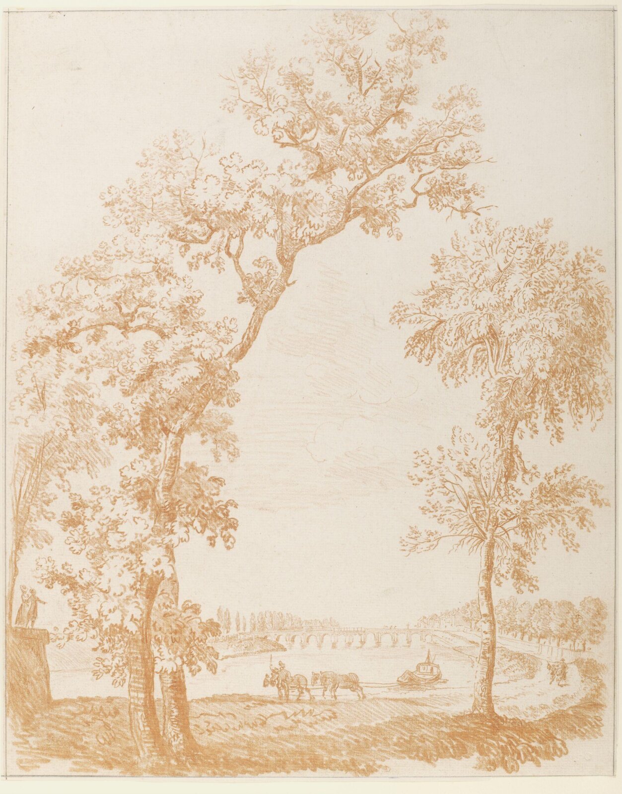 Drawing, François Vivarès, ca. mid 18th century