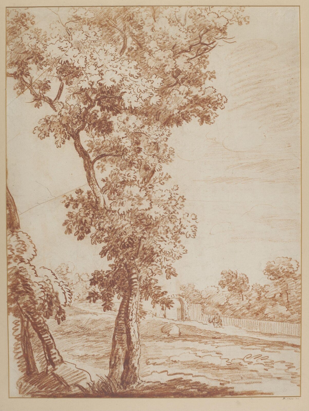 Drawing, Vivares, mid 18th century