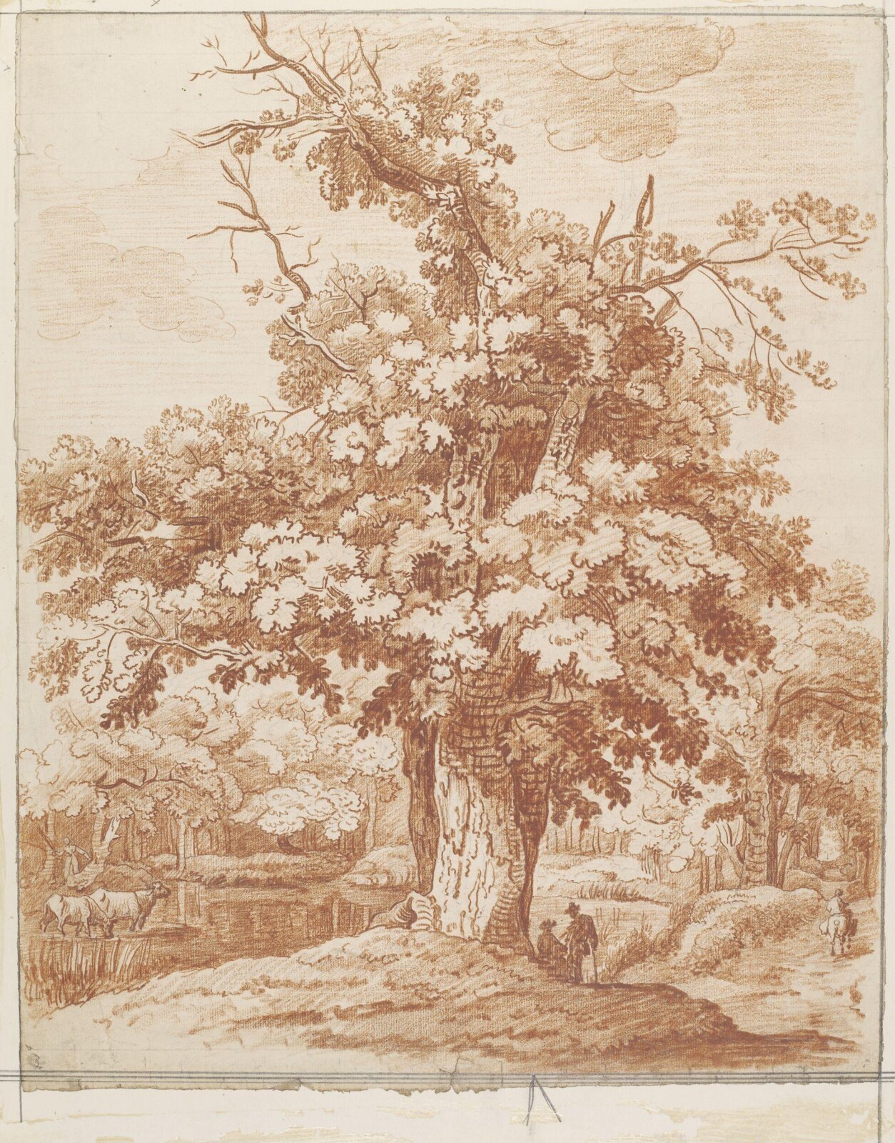 Drawing, François Vivarès, ca. mid 18th century