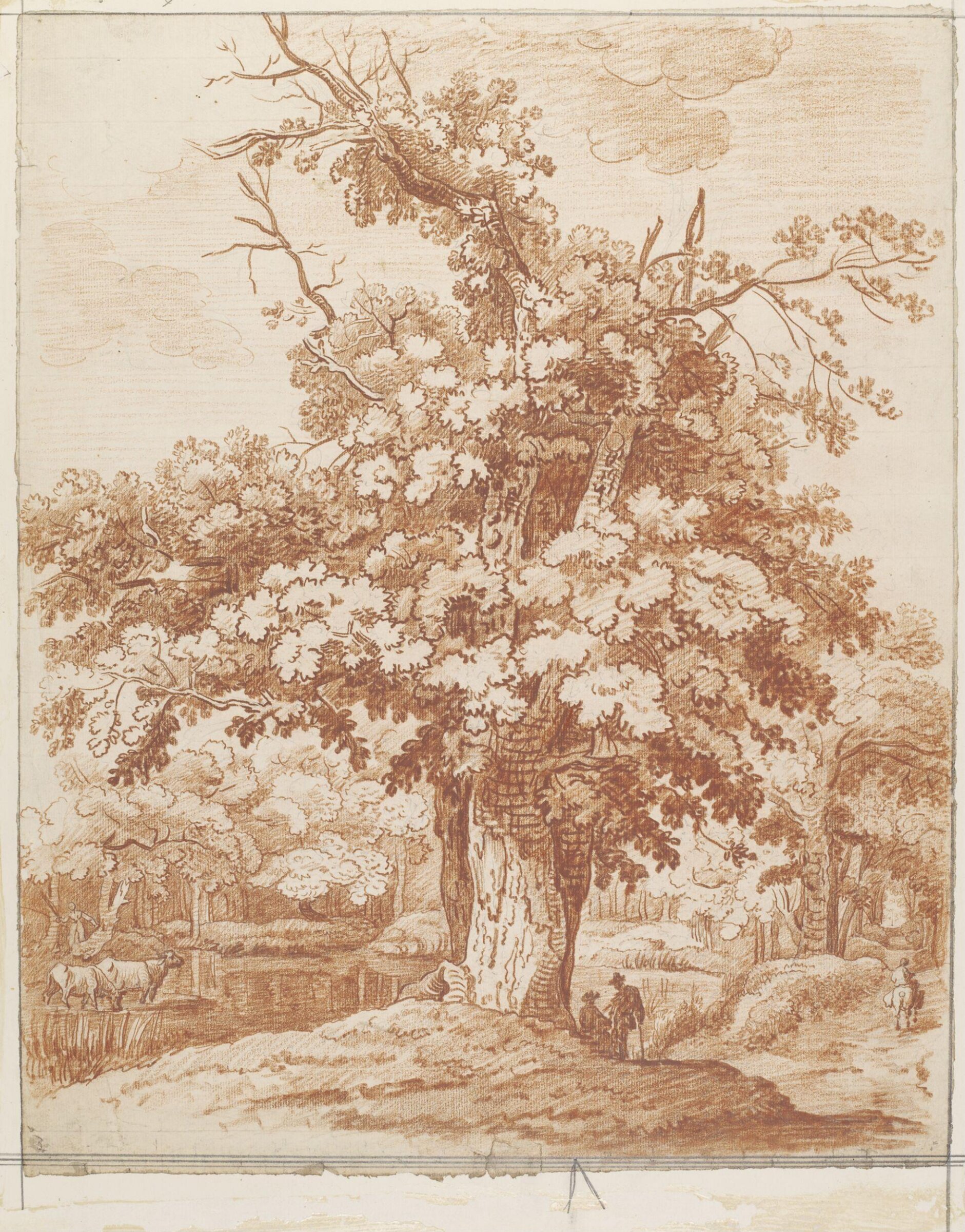 Drawing, François Vivarès, ca. mid 18th century