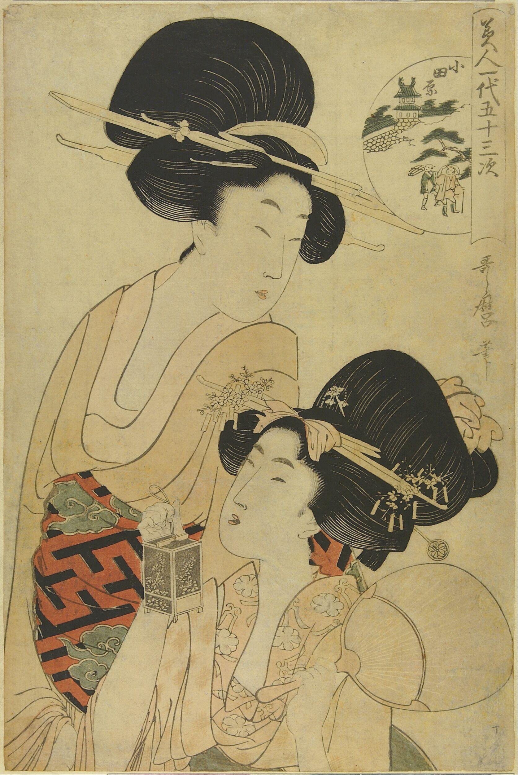 'Beauties for the Fifty-Three Stations' by Kitagawa Utamaro