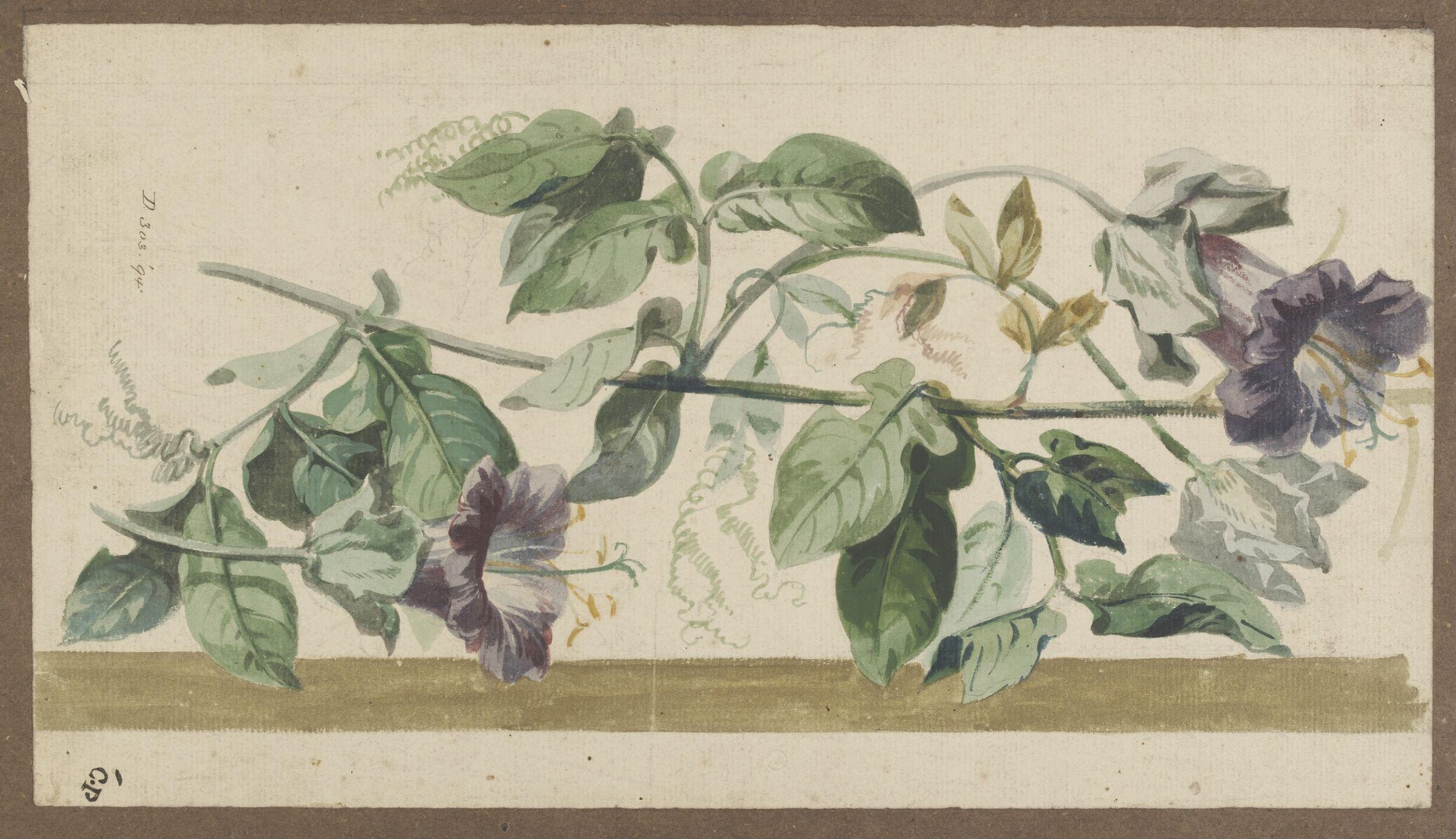 Drawing, Charles Polisch, ca. 1845
