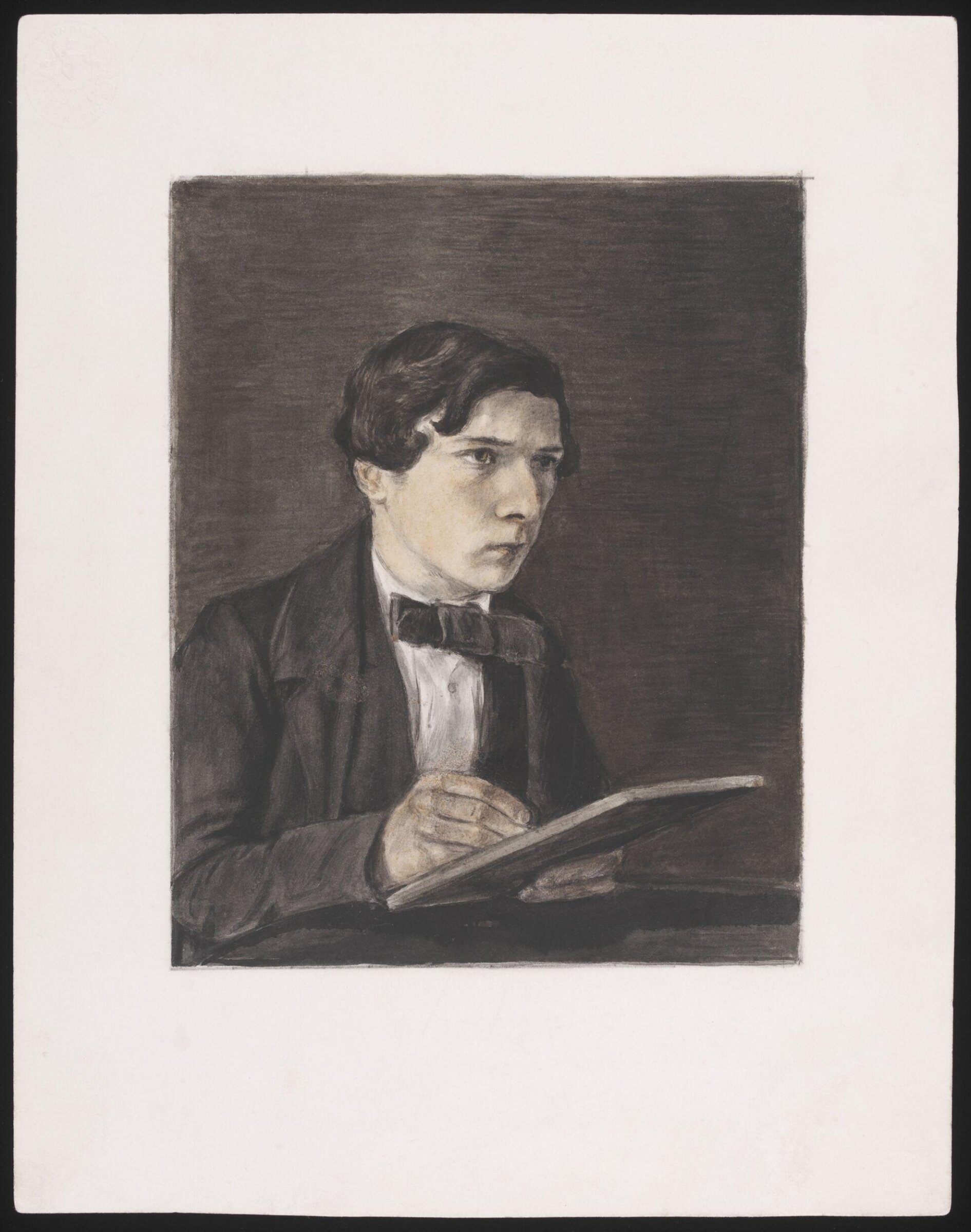 Self-portrait, Joseph Clark, ca. 1855