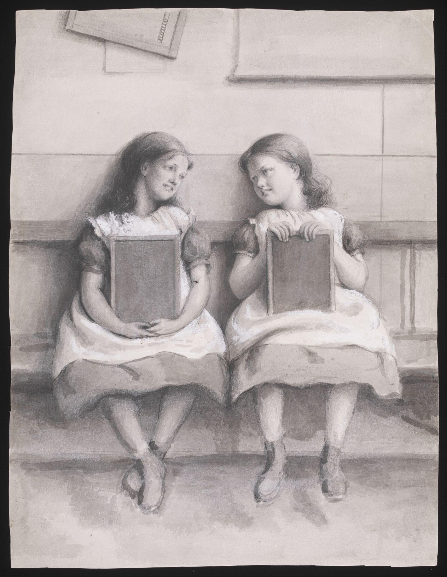 Sketch for the oil painting 'Private and Confidential', Joseph Clark, 1875