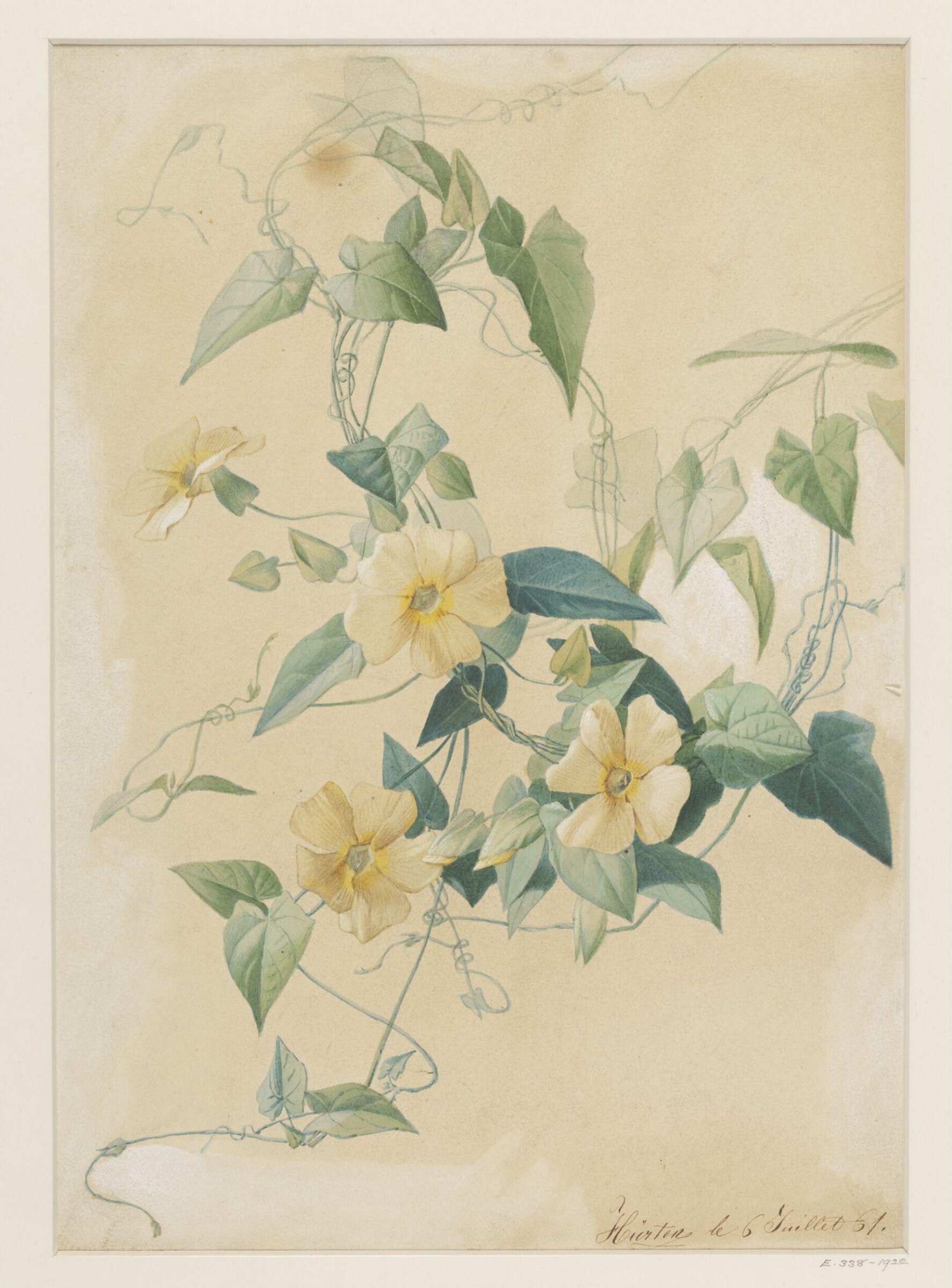 Drawing, Charles Ferdinand Hürten, 6th July 1861