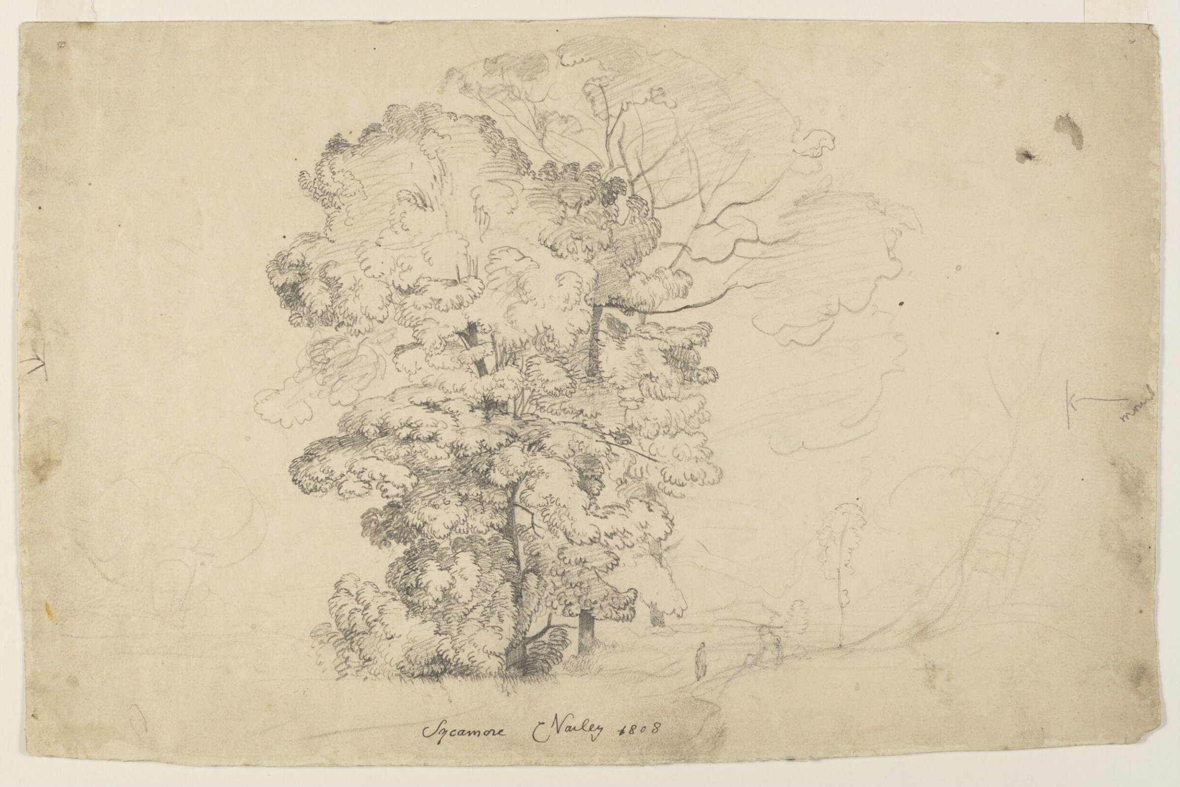 Drawing, Cornelius Varley, 1823