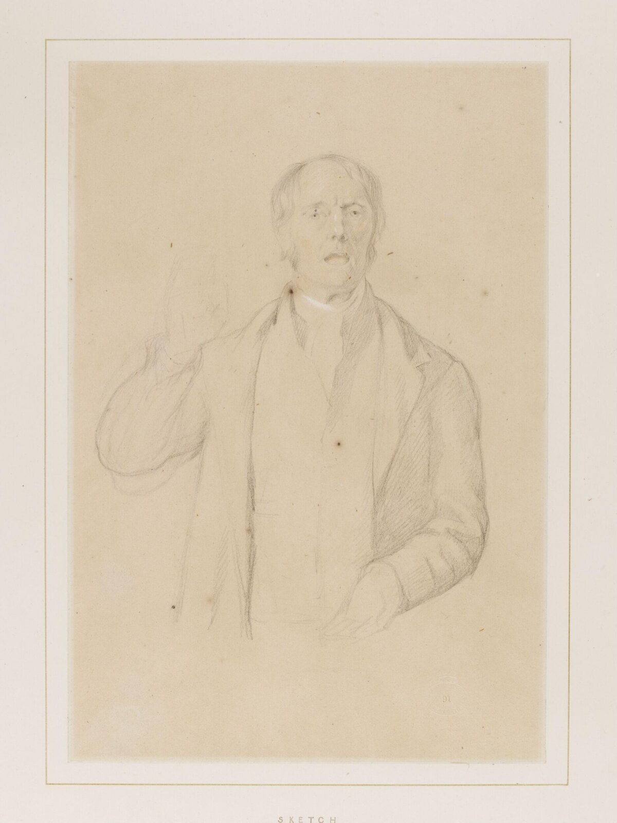 Studies for 'A Village Choir', Thomas Webster, ca. 1847