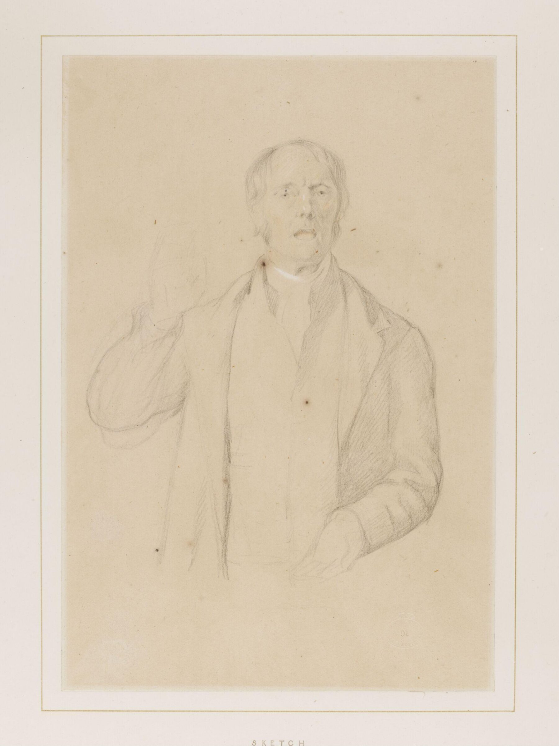 Studies for 'A Village Choir', Thomas Webster, ca. 1847