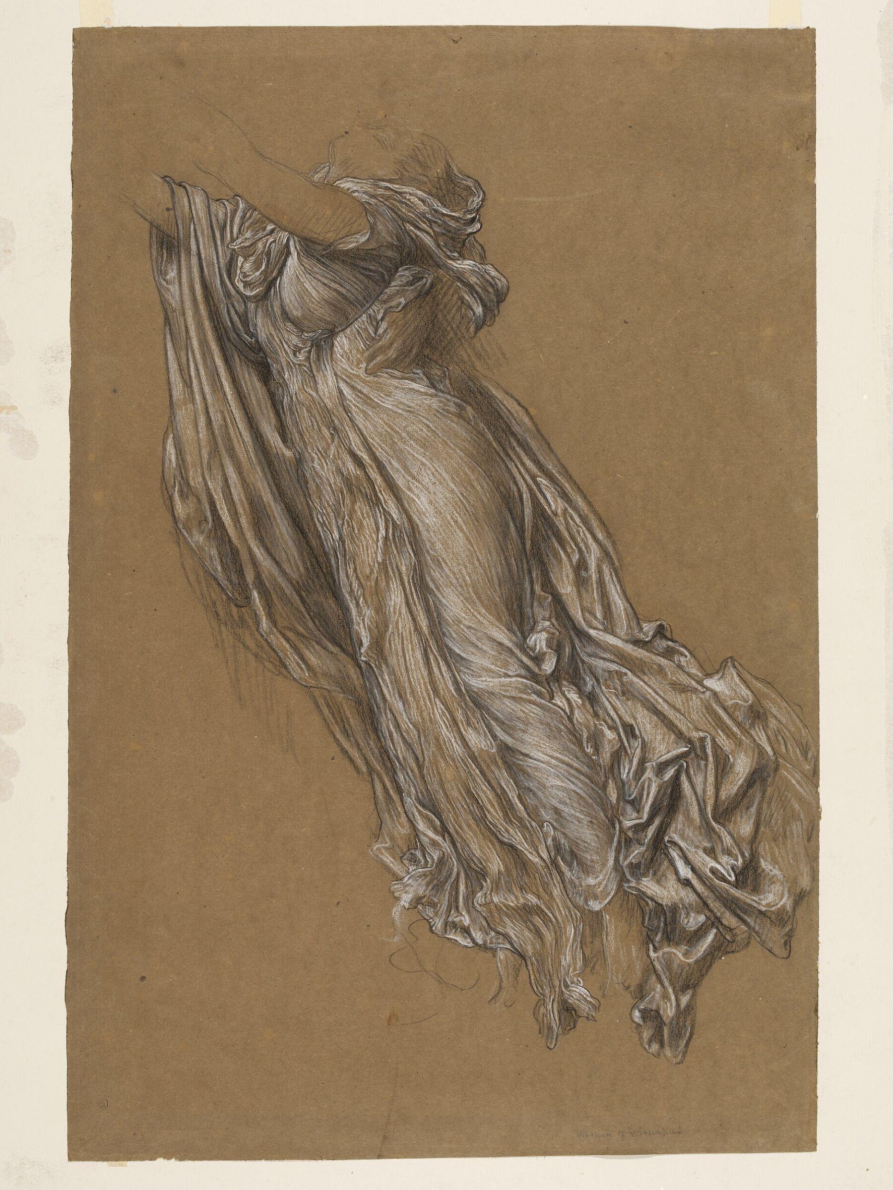 Study of draperies for the figure of Persephone, Frederic Lord Leighton, ок. 1891