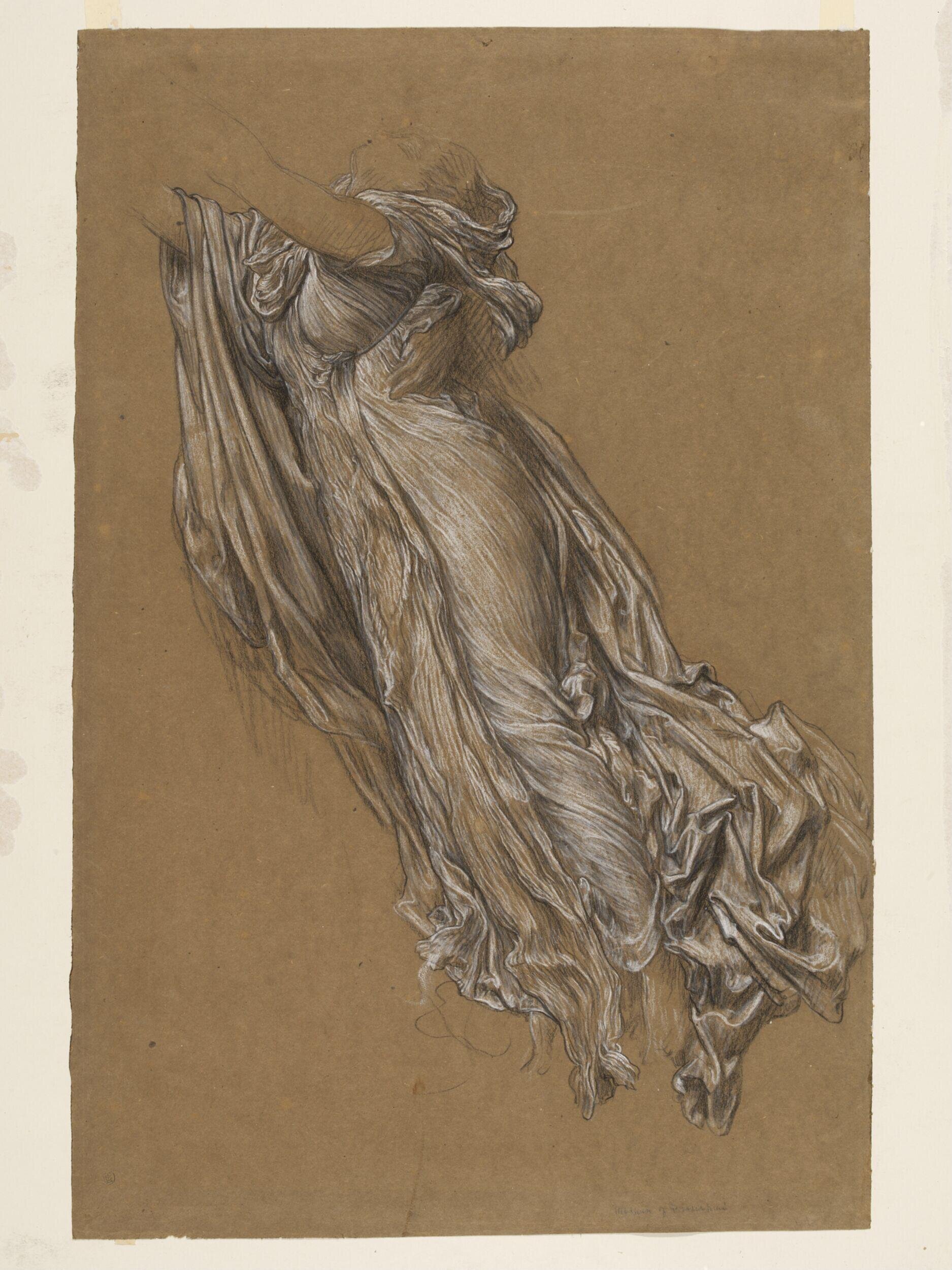 Study of draperies for the figure of Persephone