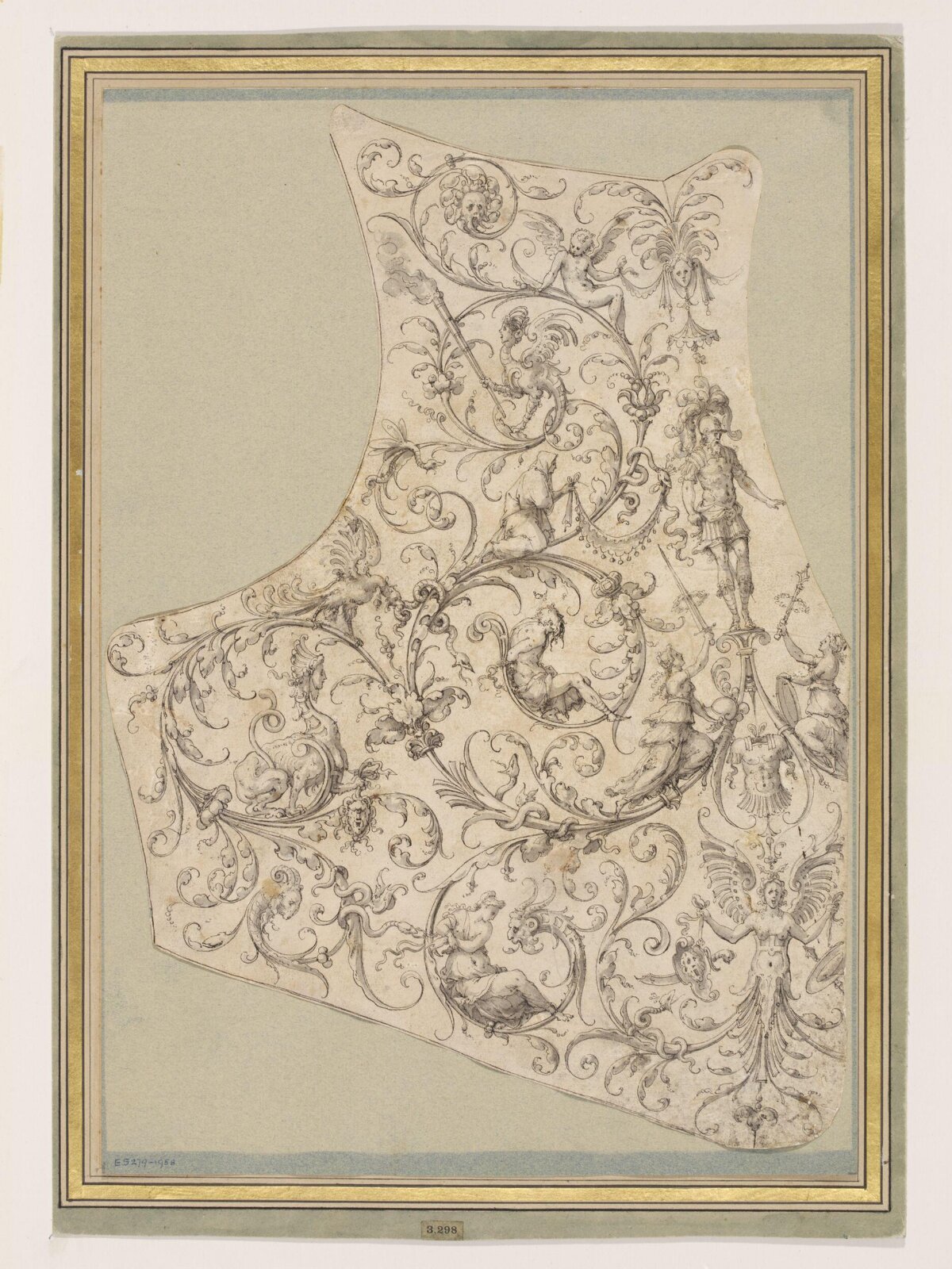 Design for a breastplate, Jean Cousin, 1556-1559