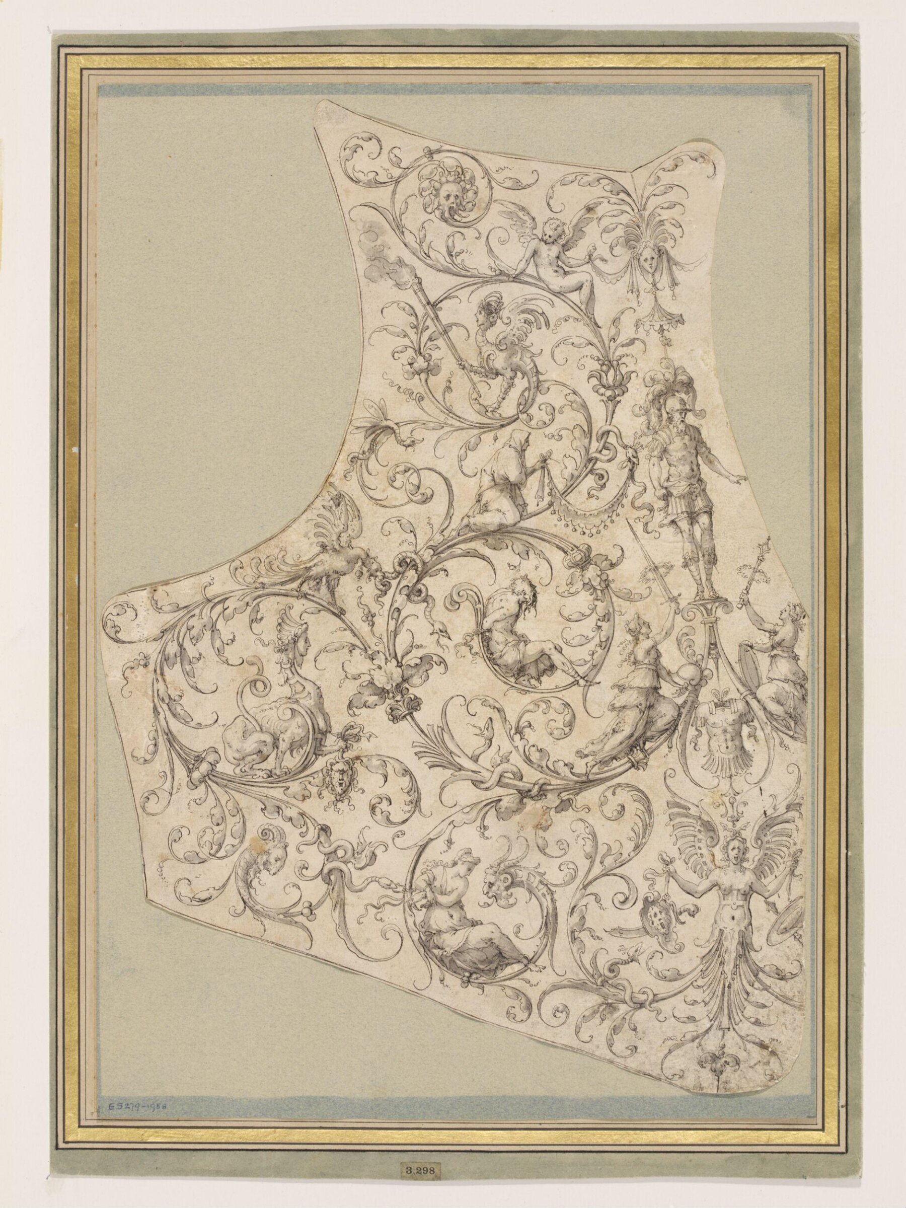 Design for a breastplate, Jean Cousin, 1556-1559