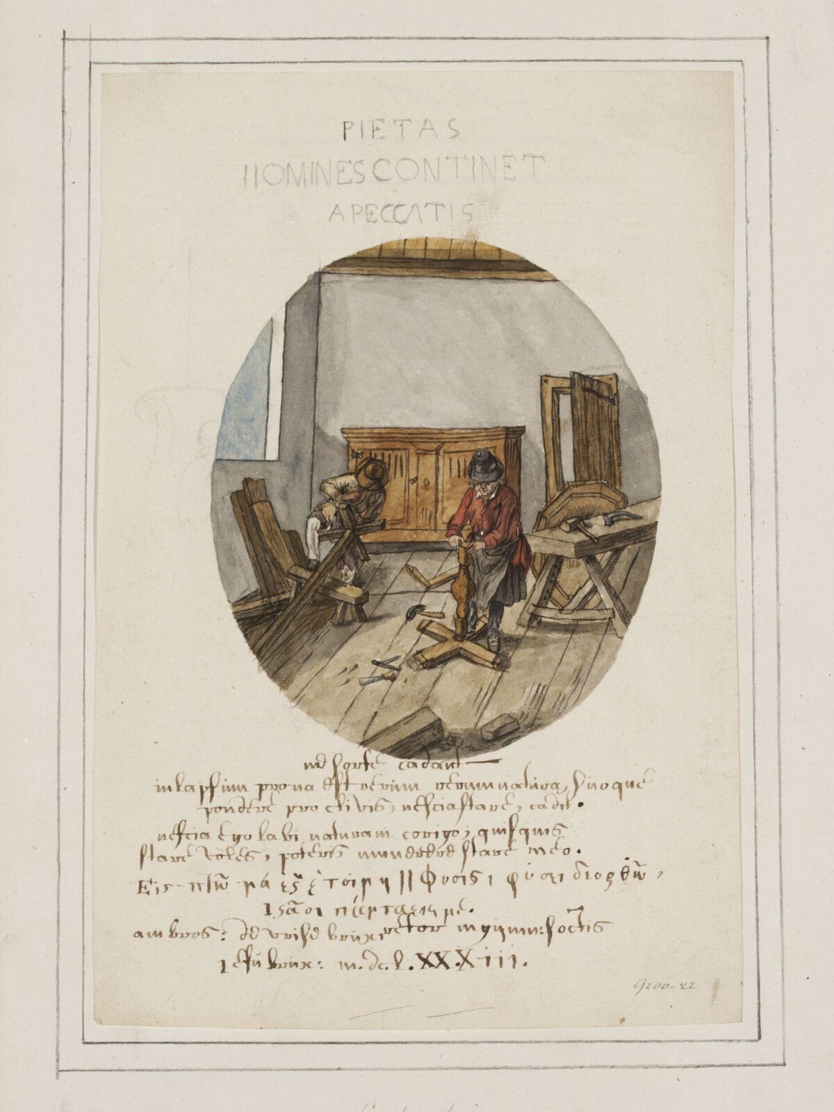 Carpenters at Work, Joannes Carolus van Deijnum, 1683