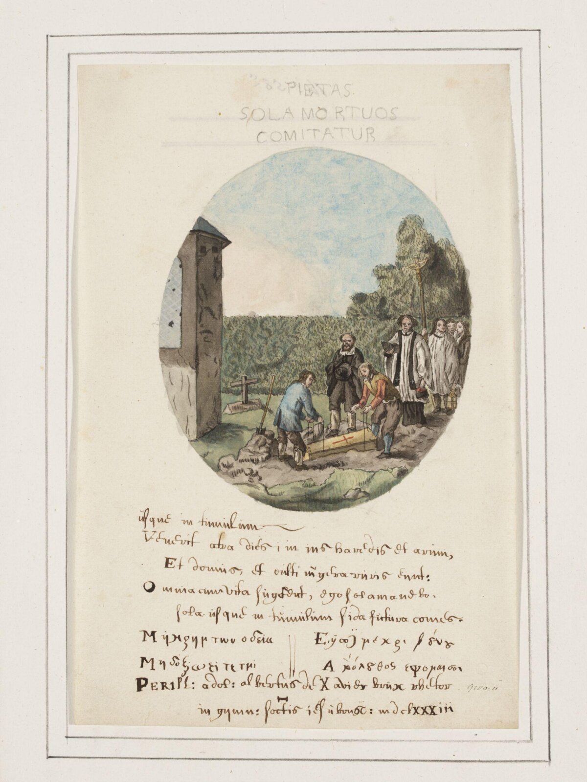 A Burial, Joannes Carolus van Deijnum, 1683