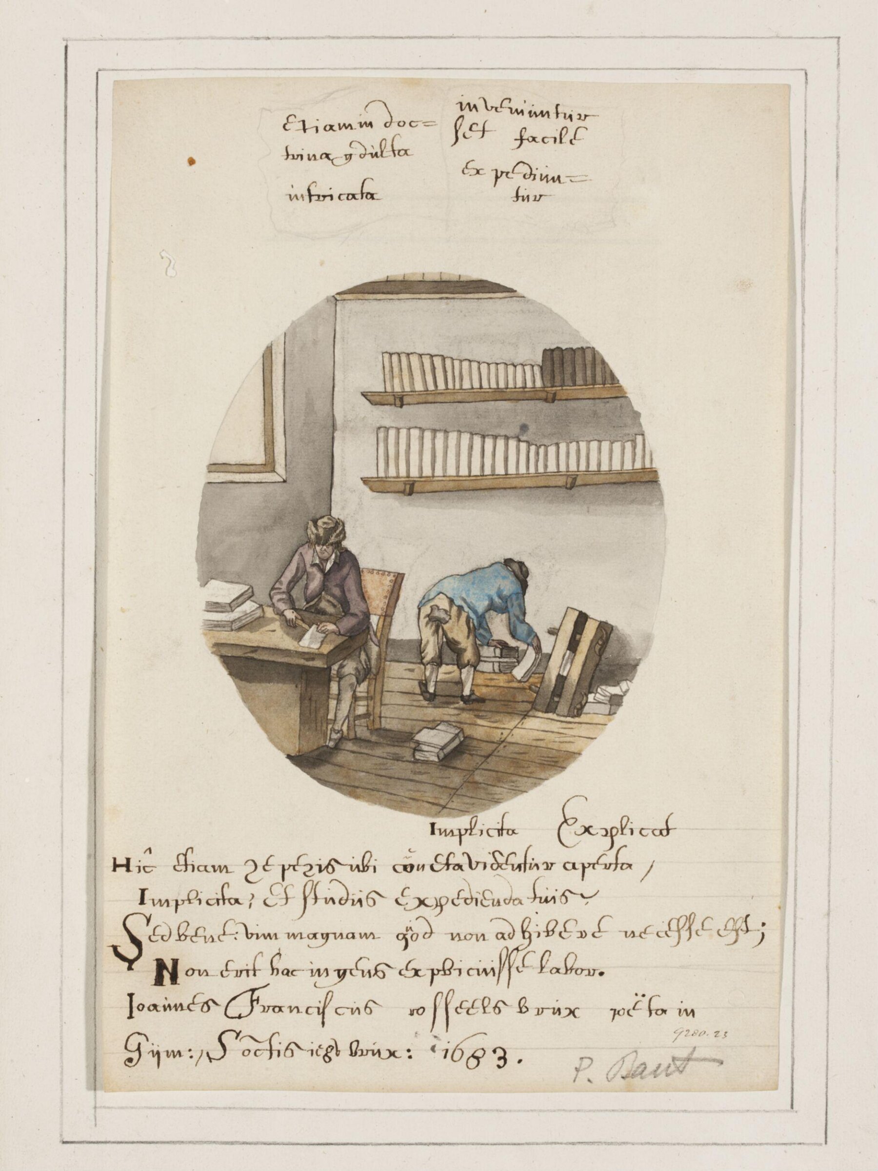 Bookbinders at Work, Joannes Carolus van Deijnum, 1683