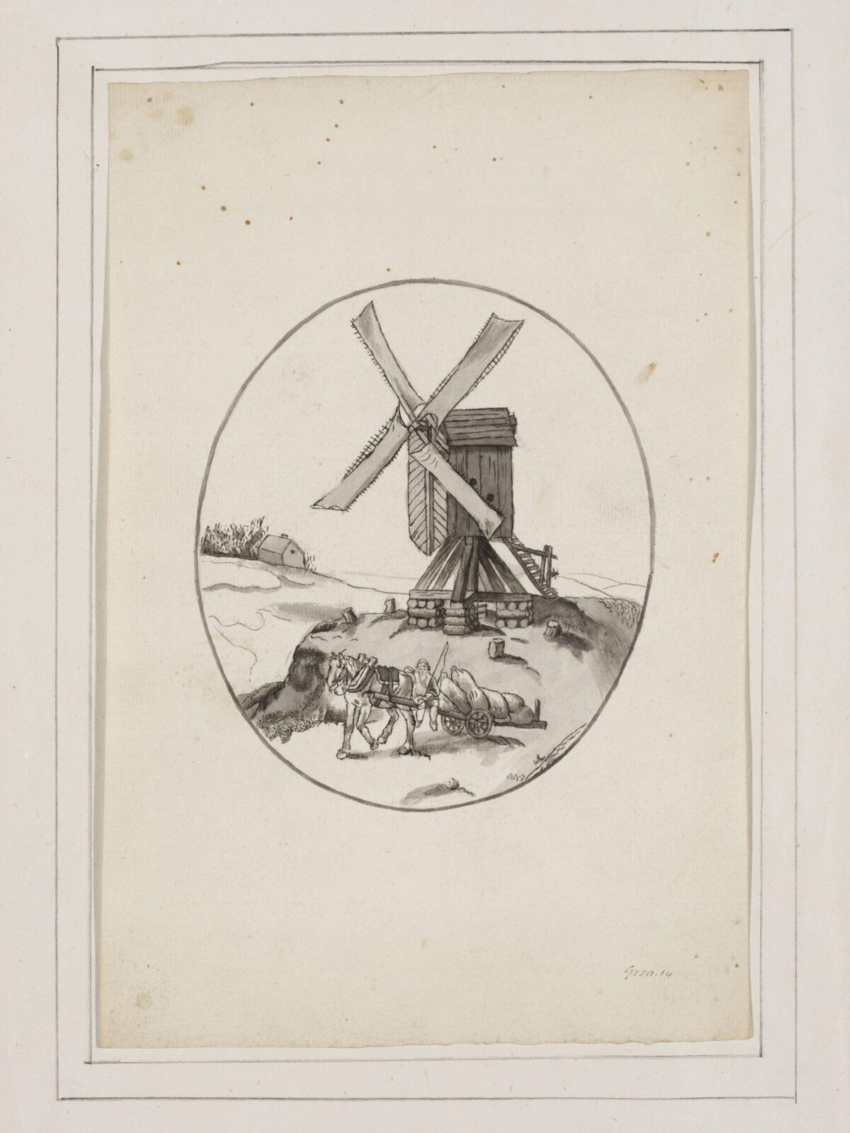 A Windmill, Joannes Carolus van Deijnum, 1683