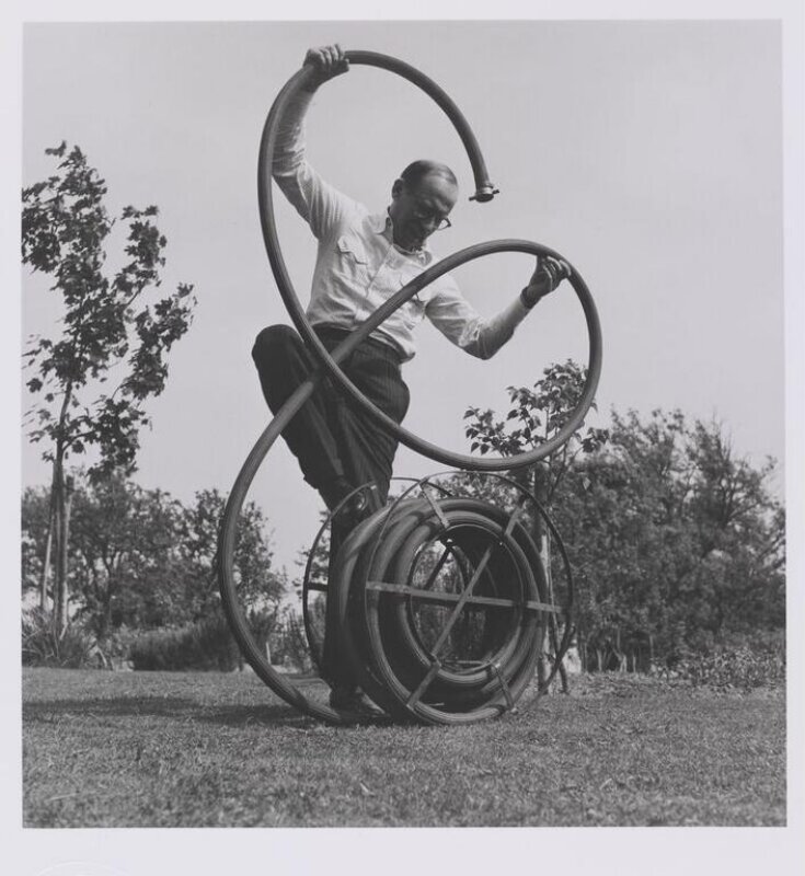 Photograph by Lee Miller, 'Saul Steinberg at Farley Farm, Chiddingly, England', from the portfolio 'Quintessential Lee Miller' top image